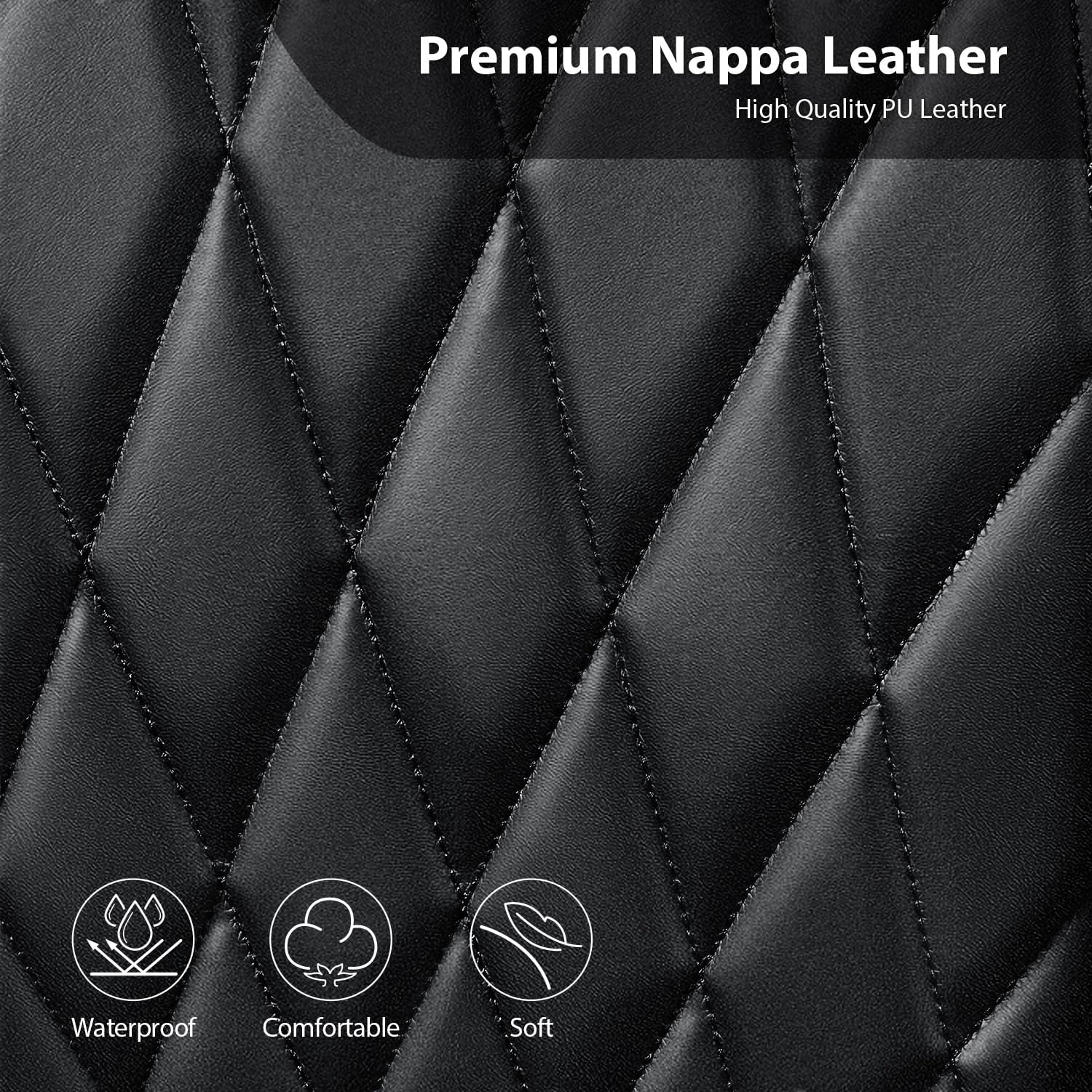 Thumbnail 4 de CAR PASS Nappa Leather Rav4 Front Seat Covers 2-pack