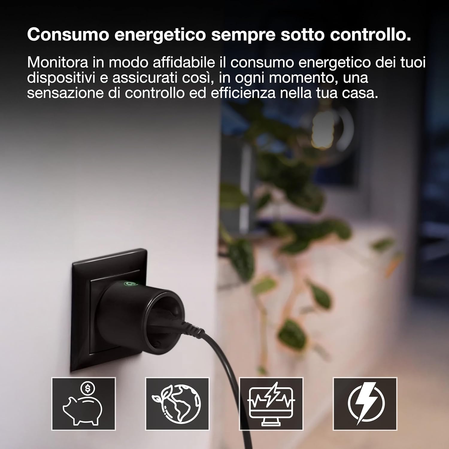 Thumbnail 5 de OSRAM SMART+ ZigBee Presa EU nera (4-pack) – controllo energetico e integrazione smart