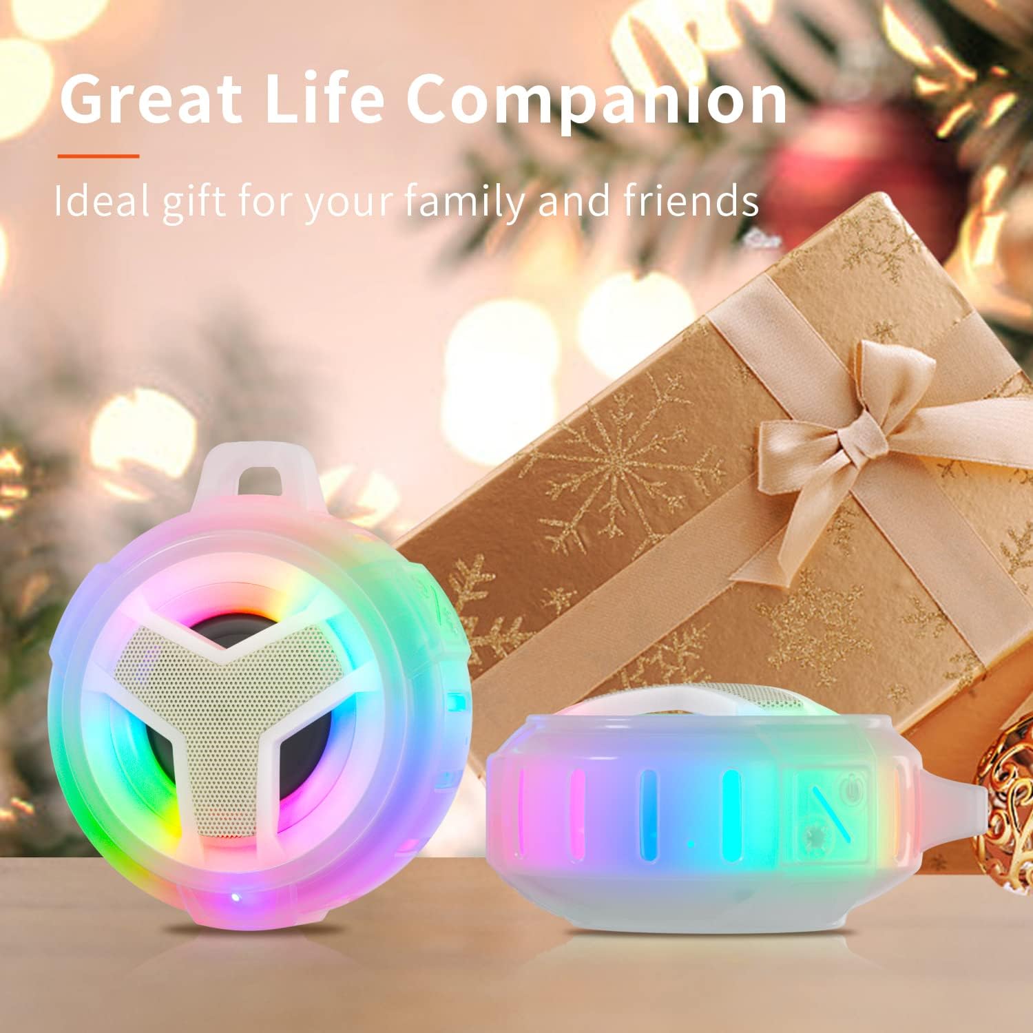 Thumbnail 6 de EBODA Bluetooth Shower Speaker, IP67 Waterproof, 5 W, Colourful LED Lights
