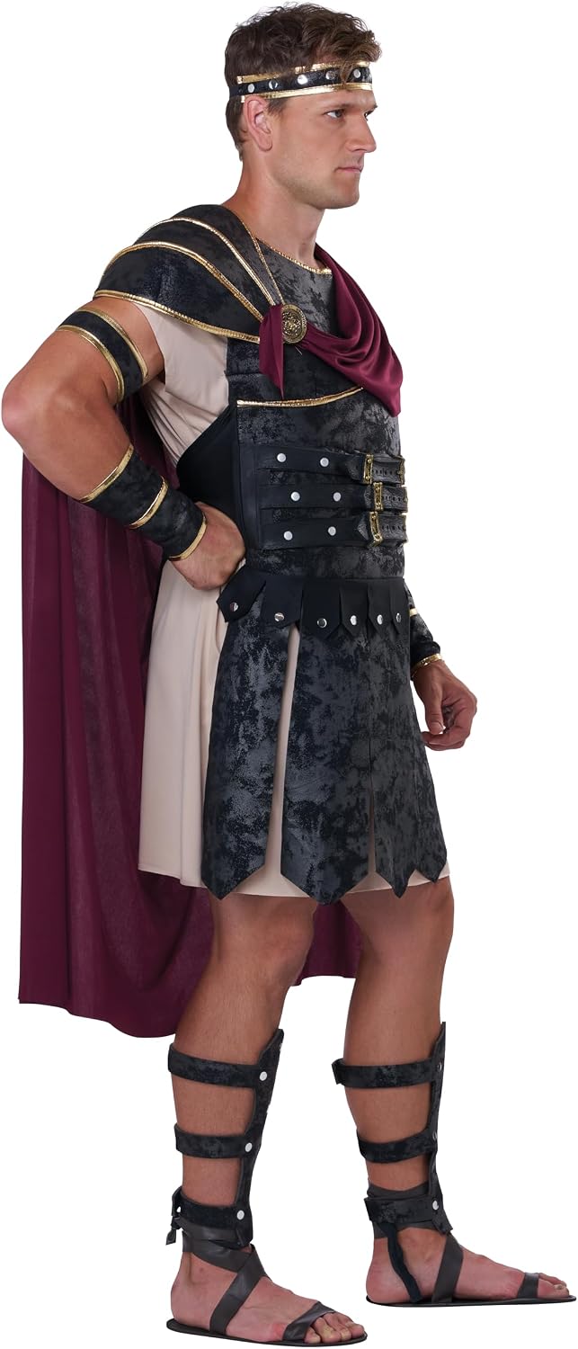 Detalle de California Costumes Men's Roman Gladiator Costume with Armor and Cape