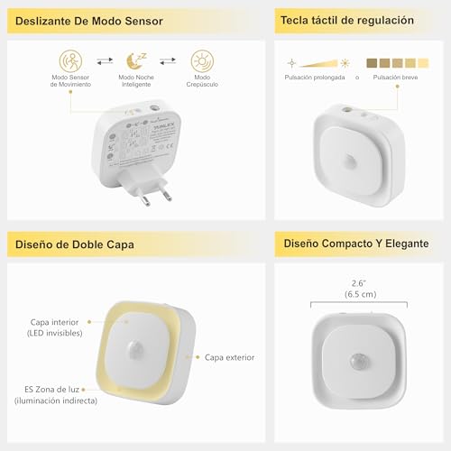 Thumbnail 6 de YUNLEX Luz nocturna enchufable 2 piezas