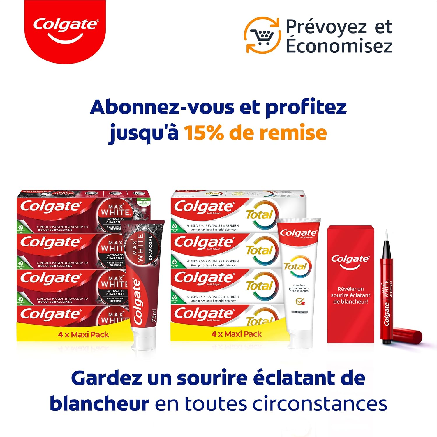 Thumbnail 6 de Colgate 360 Deep Clean Medium manuele tandenborstel met interdentale borstelharen