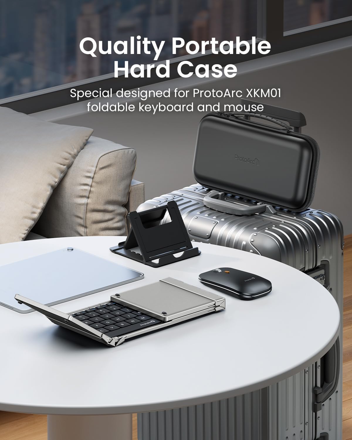 Thumbnail 3 de ProtoArc XKM01 Foldable Keyboard and Mouse (UK Layout) for Travel