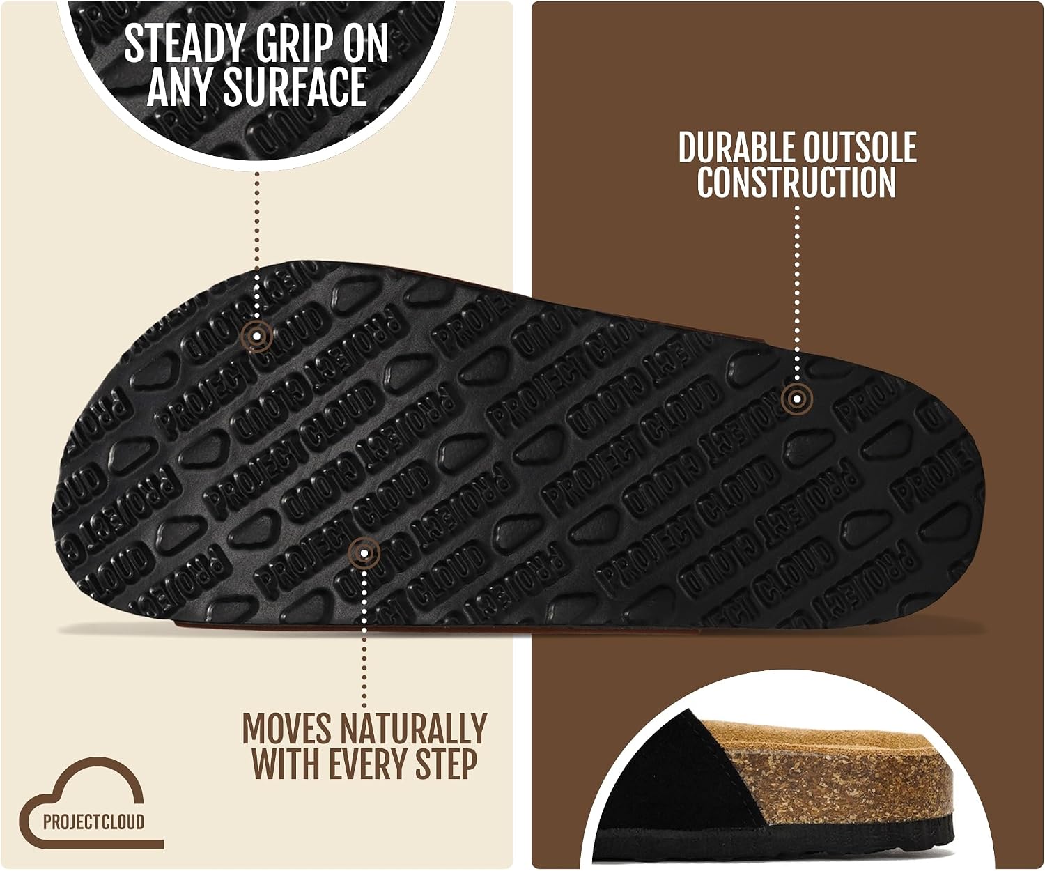 Detalle de Project Cloud Leather Sandals