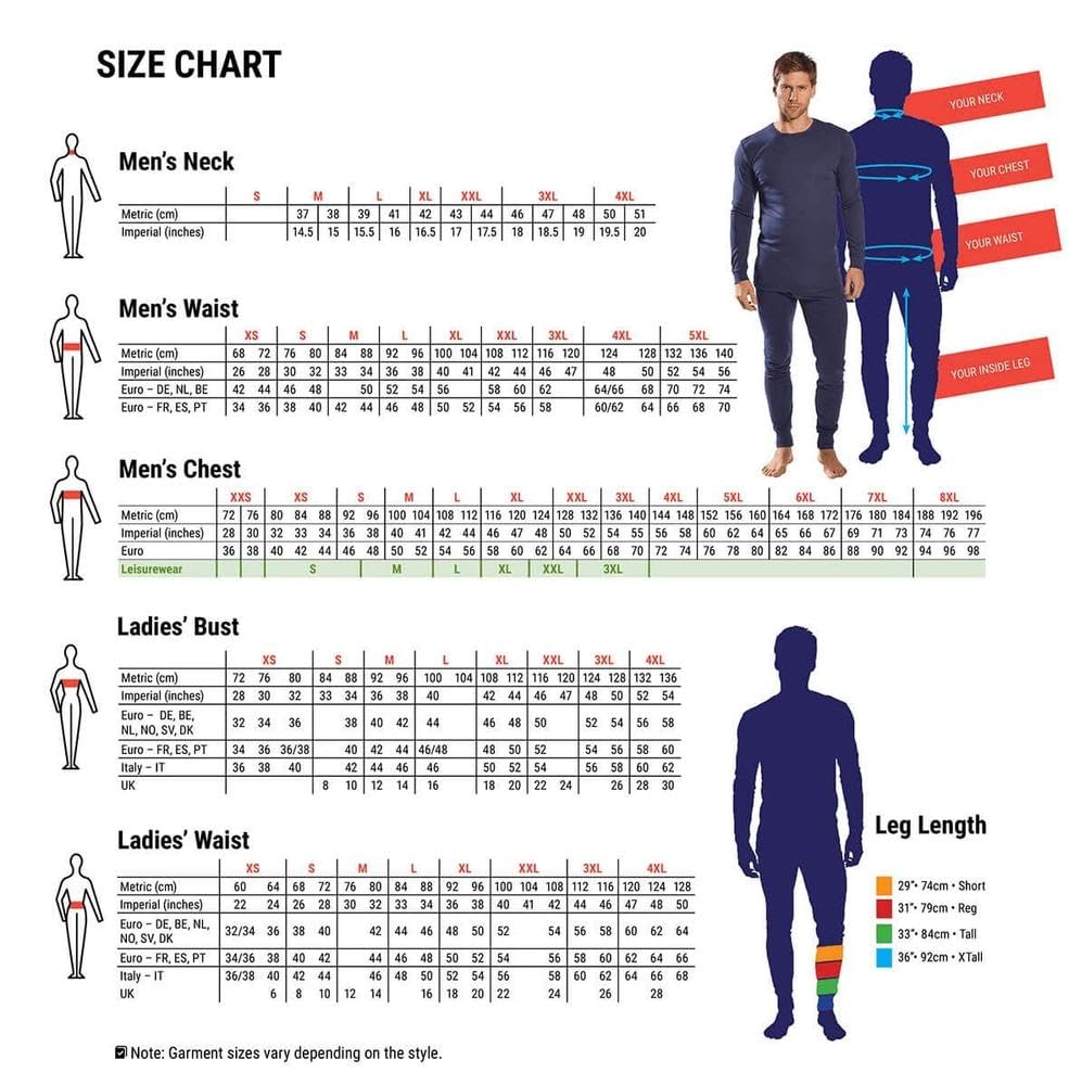 Thumbnail 1 de Portwest Contrast Trousers Navy (XL) – pantaloni da lavoro in cotone con UPF 40+ e ginocchiere separate