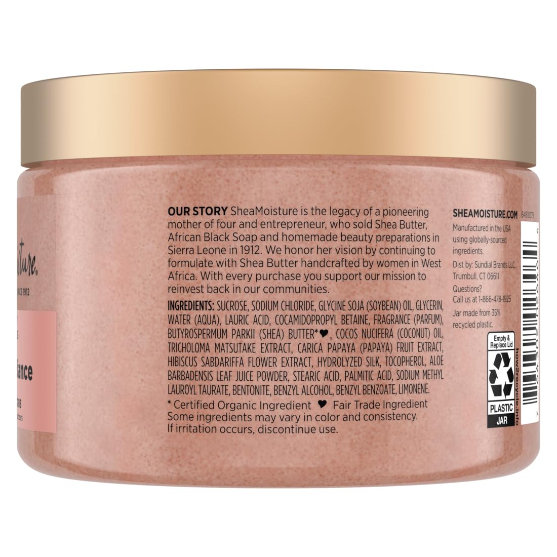 Thumbnail 1 de SheaMoisture Shea Sugar Body Scrub, Coconut & Hibiscus, 12 oz