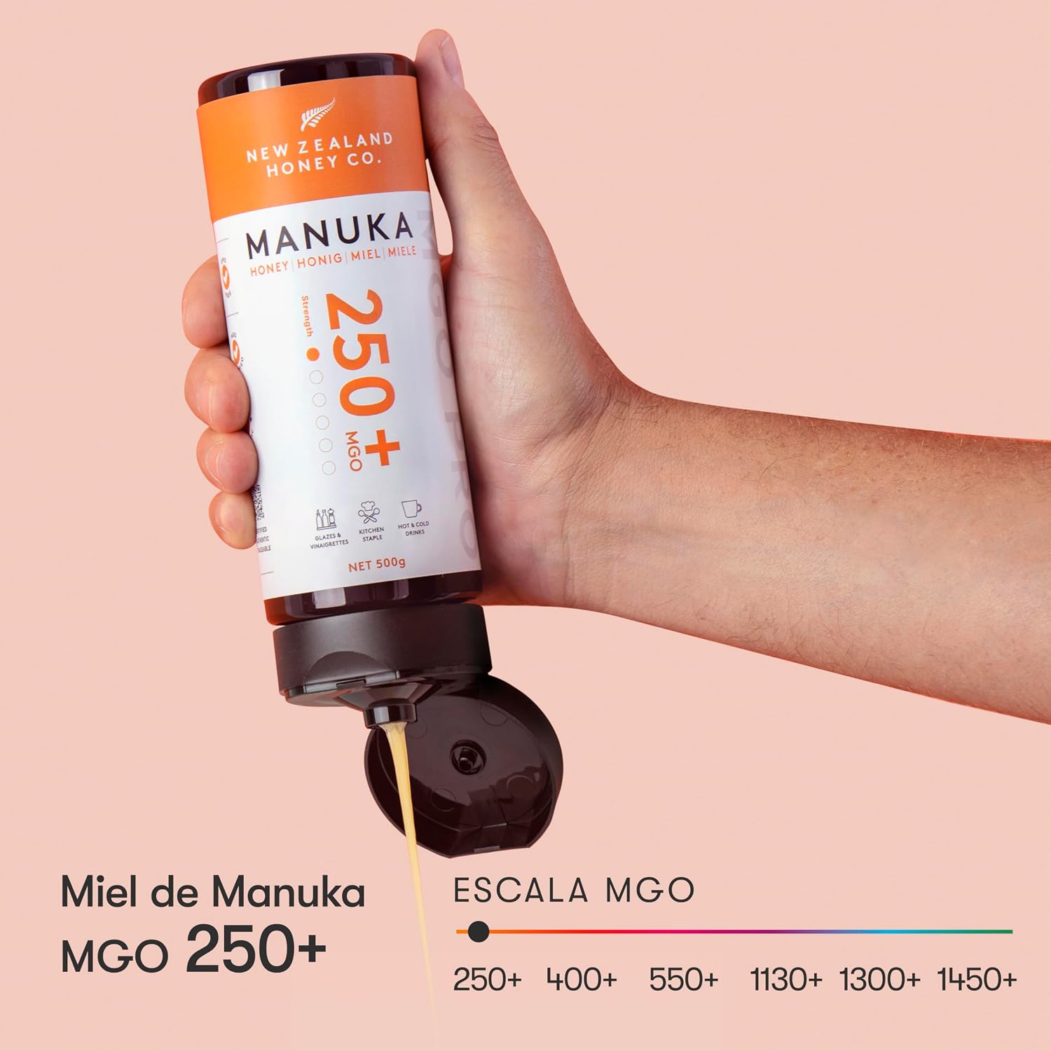 Thumbnail 4 de New Zealand Honey Co. Miel de Manuka MGO 250+ 🍯 500g
