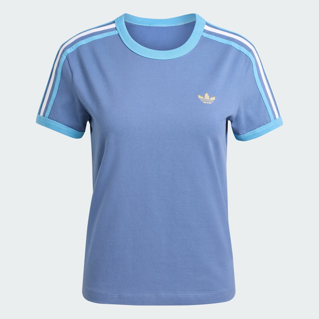 Thumbnail 3 de Camiseta 3-Stripes Slim de Adidas - Azul