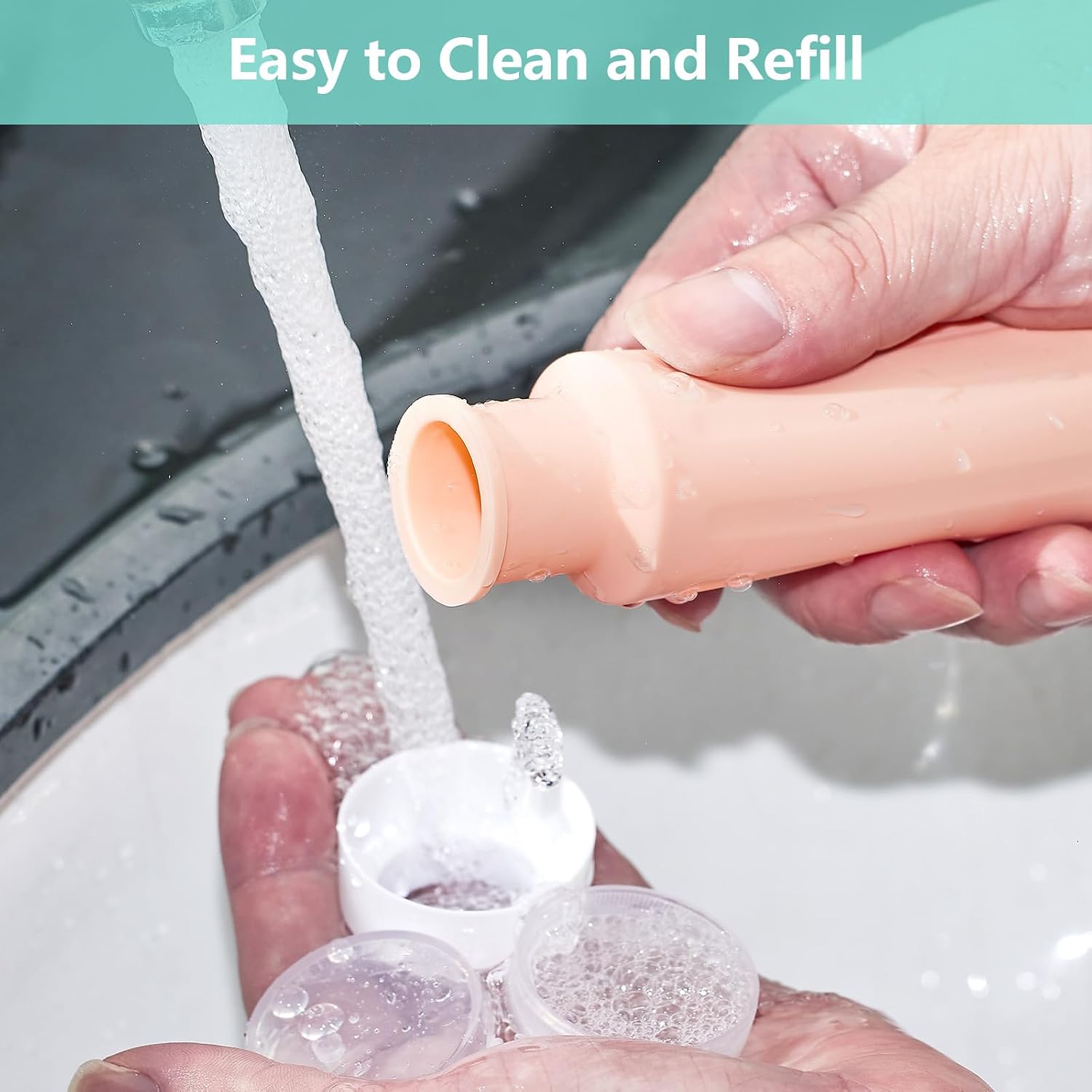 Detalle de XMOSNZ 3oz Silicone Travel Bottles 4-Pack: Refillable, BPA-Free and TSA-Approved