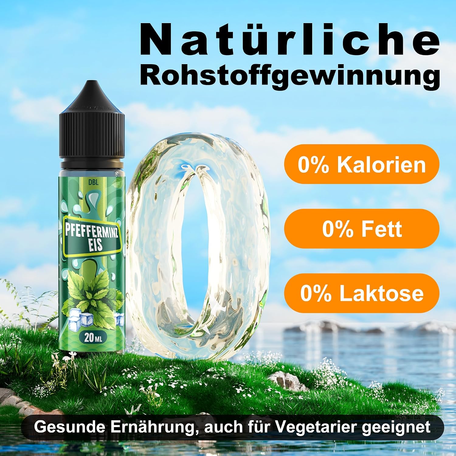 Detalle de Lebensmittelaroma 20ml – Intensives Aroma zum Backen (5er Pack)