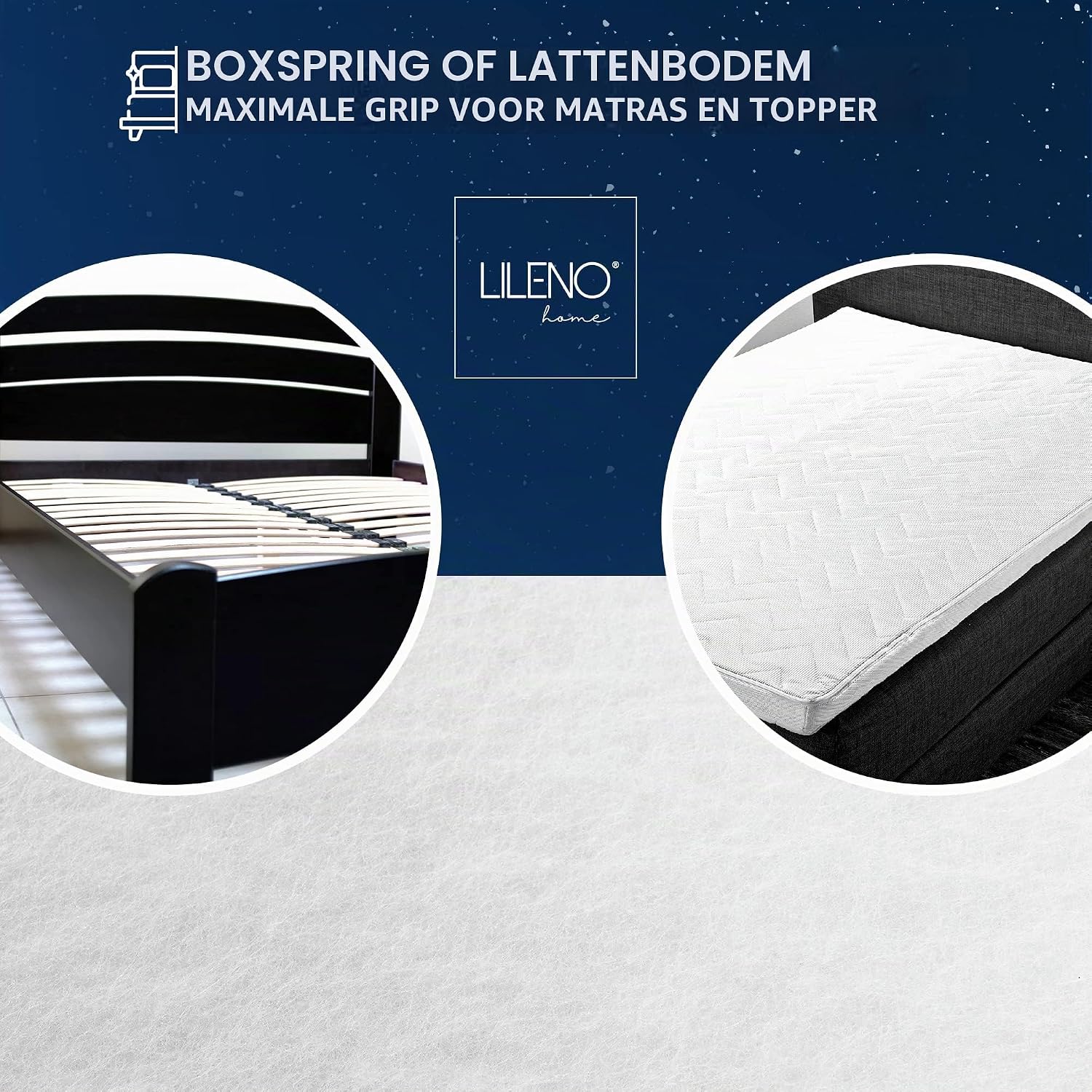 Thumbnail 6 de LILENO HOME antislipmat 90 x 200 cm van wasbaar, ademend vlies