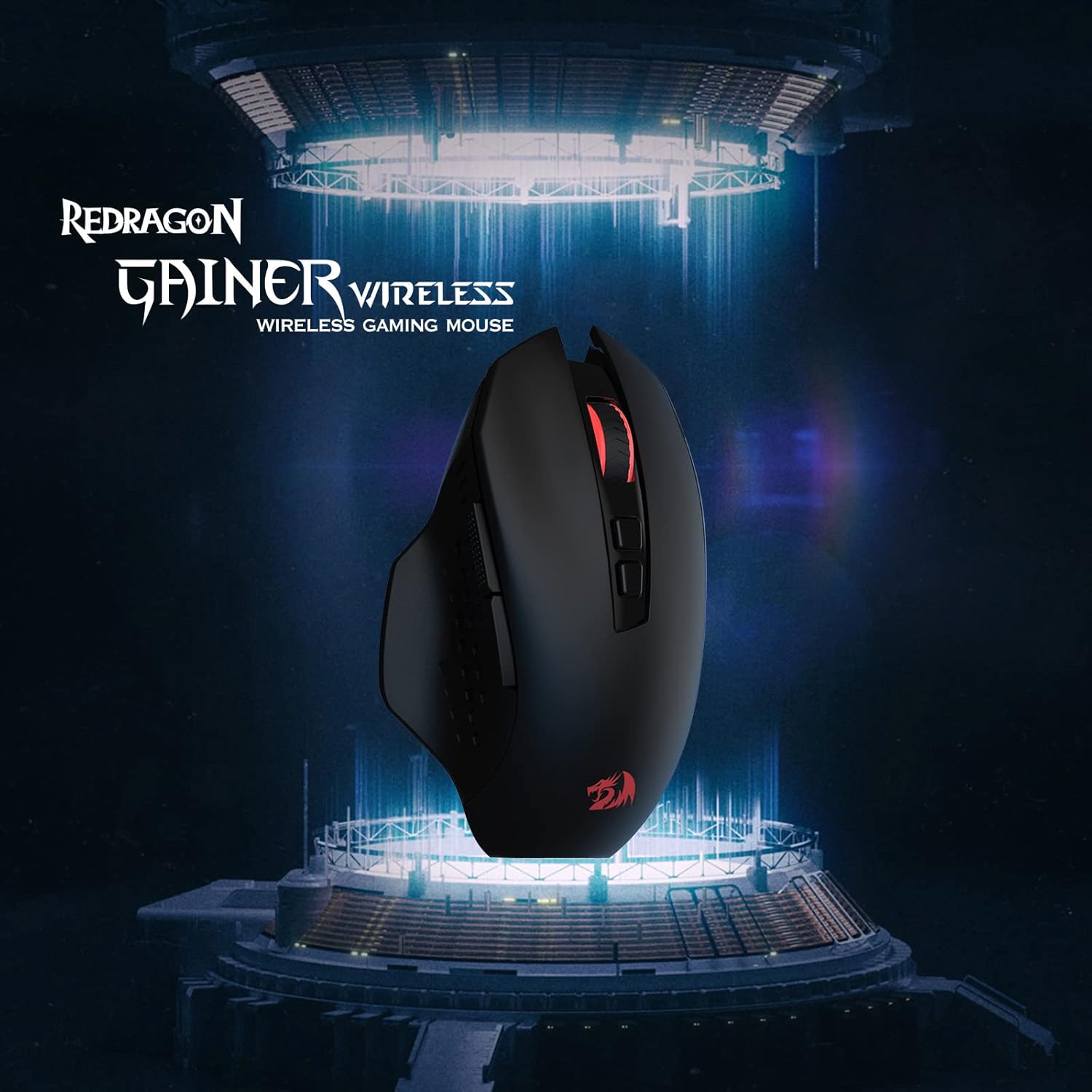 Detalle 2 de Redragon M656 Gainer Kabellose Gaming Maus – 4000 DPI, 7 Makrotasten, 2,4 GHz