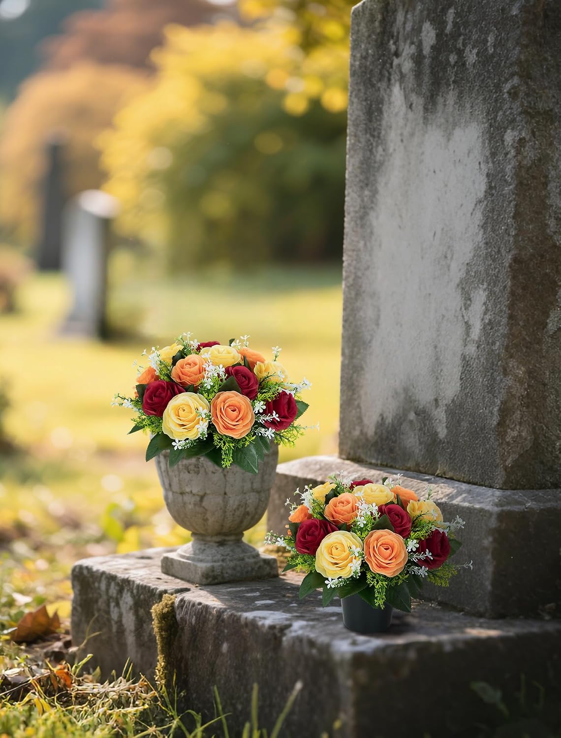 Thumbnail 6 de BLOSMON Autumn Artificial Grave Flowers 25 cm