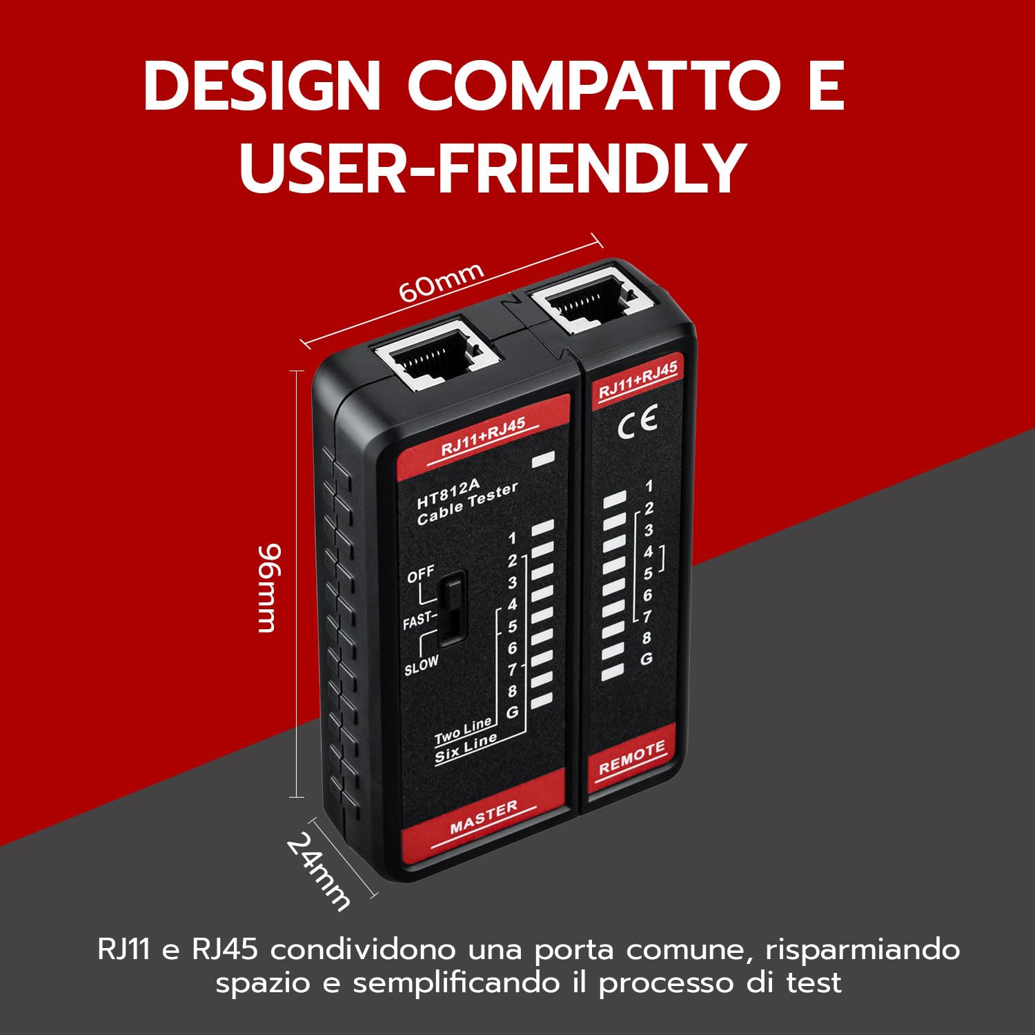 Thumbnail 3 de Mcbazel Tester di Rete RJ45 RJ11 60V 📡