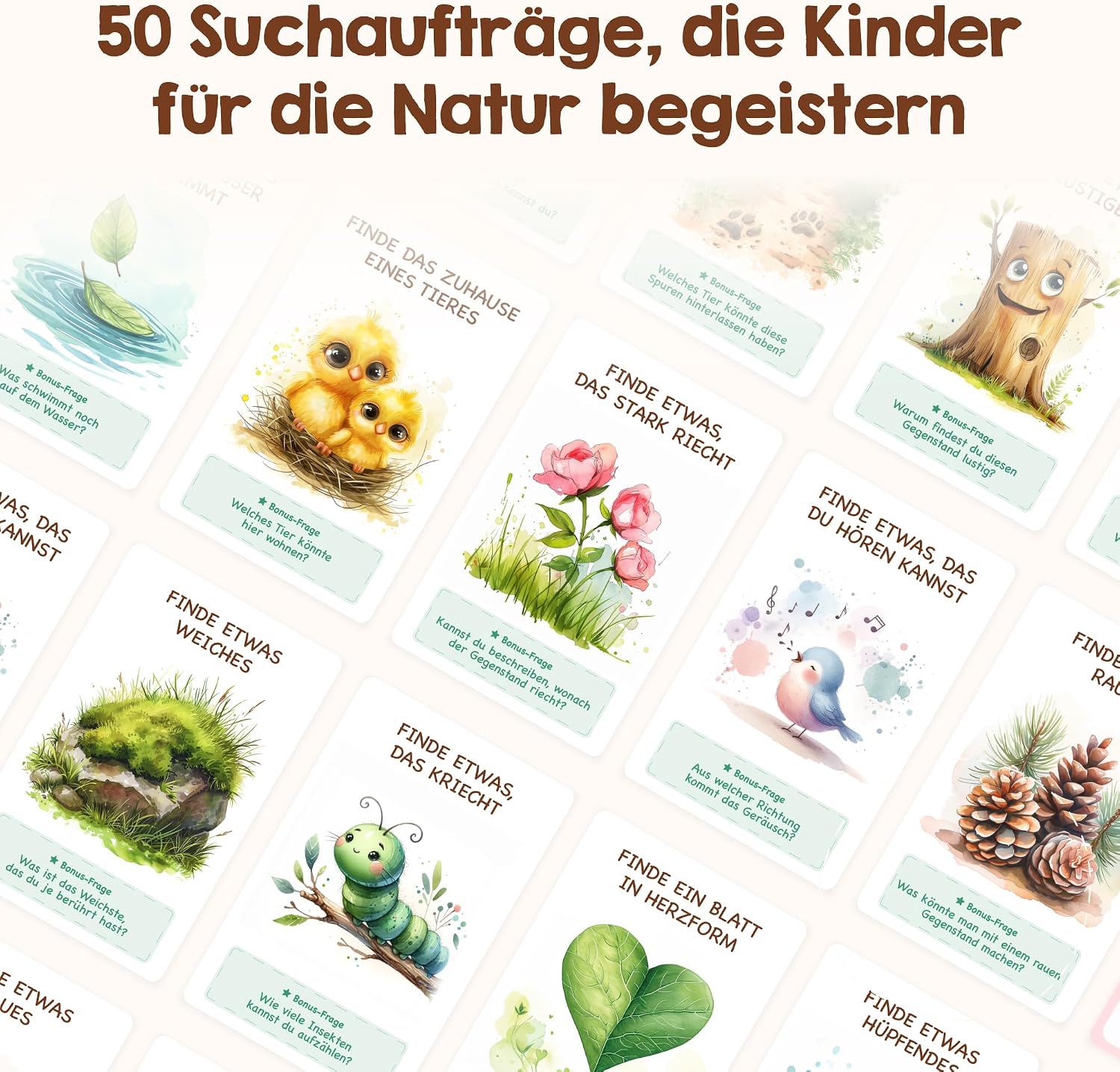 Detalle de Edubini GEFUNDEN! Outdoor Suchspiel 50 Karten 🎲
