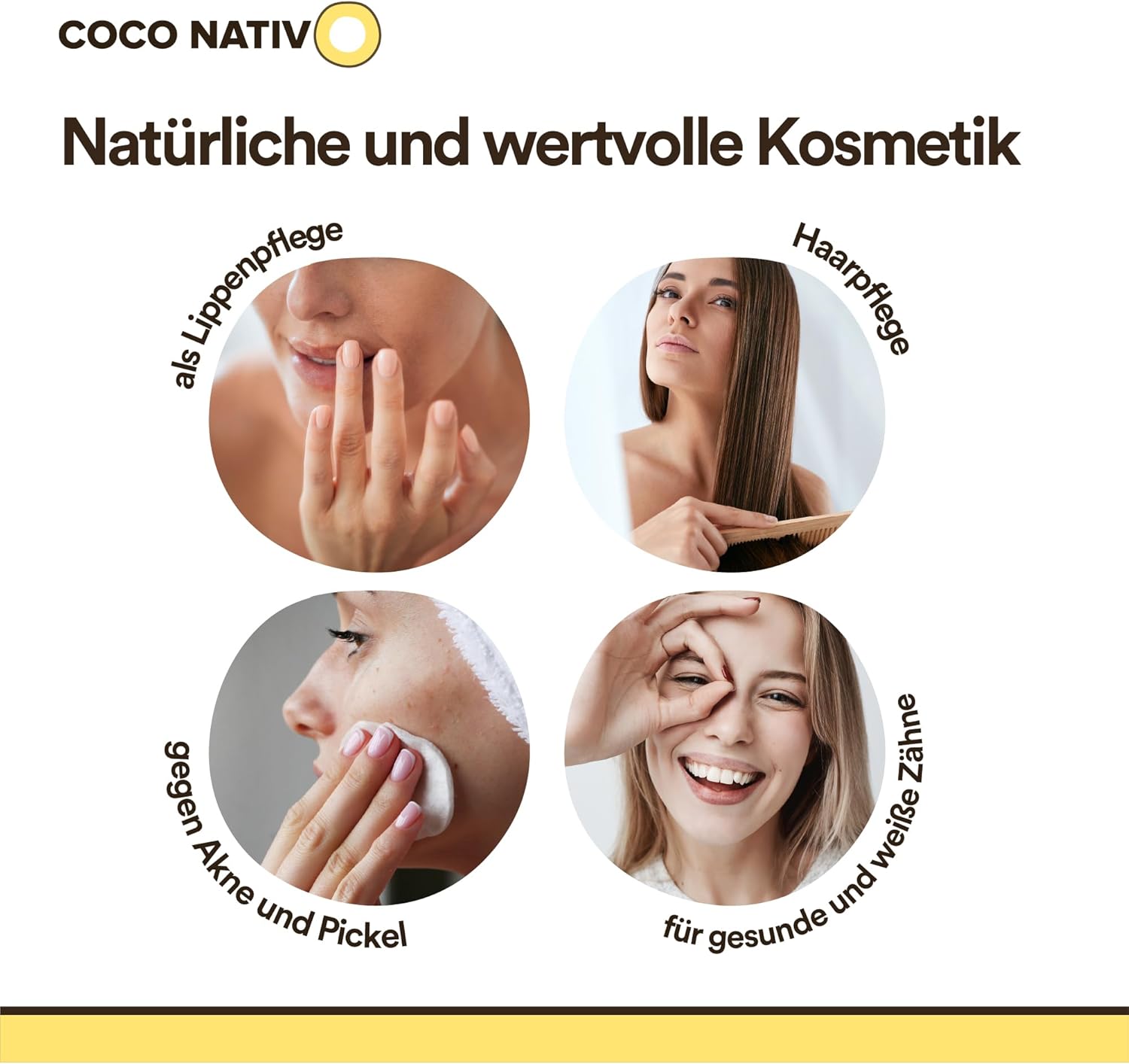 Thumbnail 3 de CocoNativo Organic Coconut Oil Unscented 3x1000mL – Virgin, Odourless, Cold Pressed