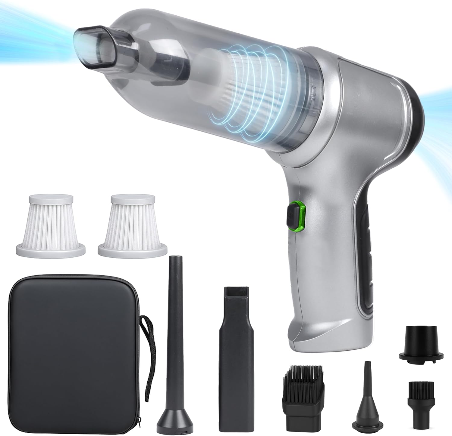 EcoNour Handheld Vacuum Cleaner: Powerful 12KPA Suction, 30-Minute Run Time and Portable Cleaning Companion