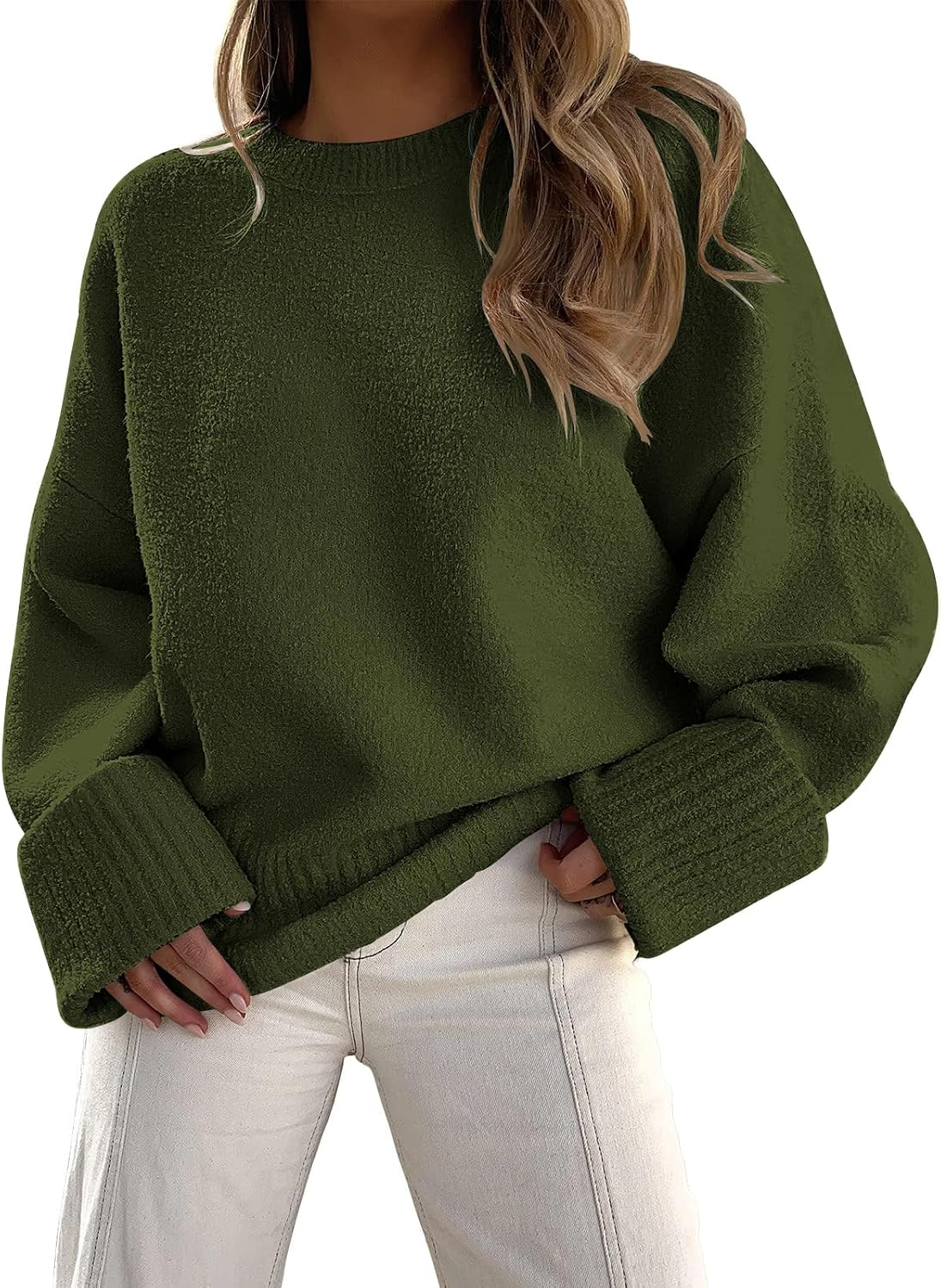 Thumbnail 6 de LILLUSORY Oversized Fuzzy Chunky Sweater for Women