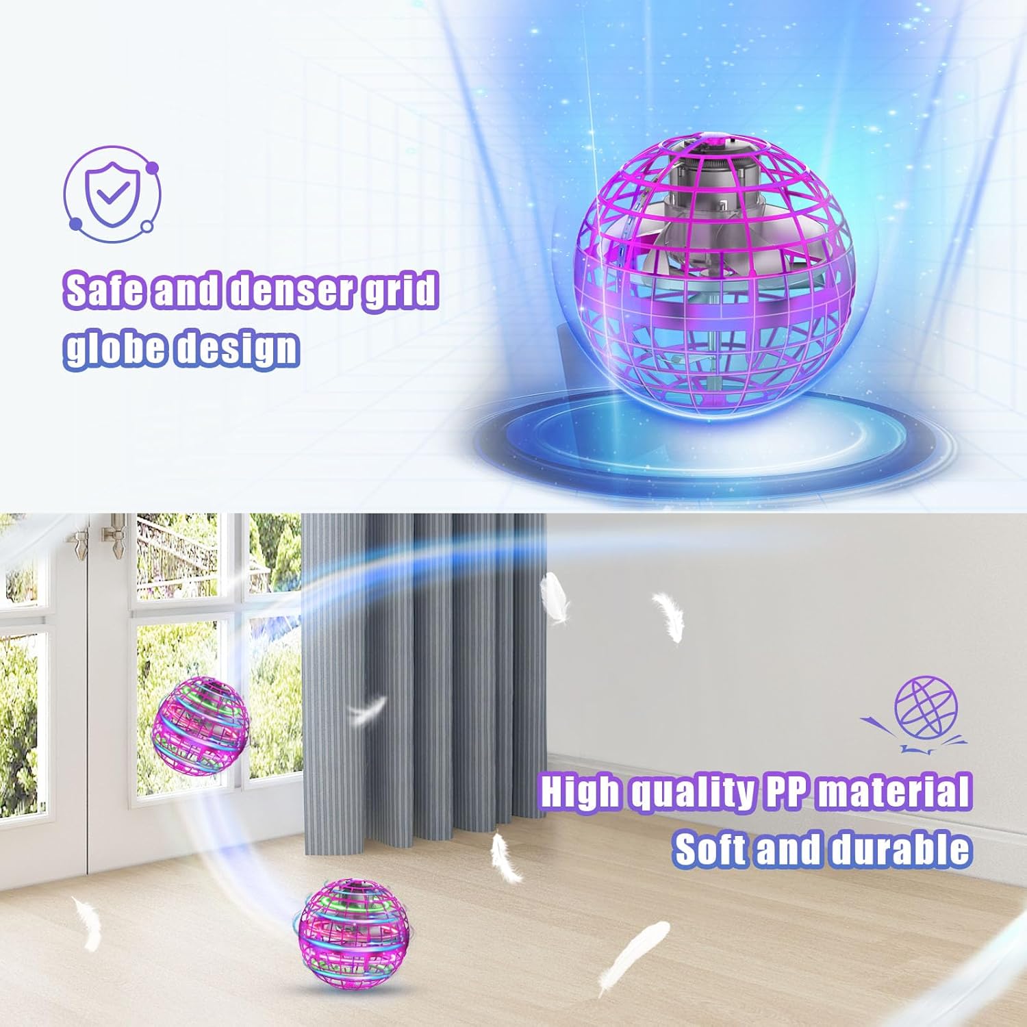 Thumbnail 4 de XINHOME Flying Ball 2025 Drohne für Kinder