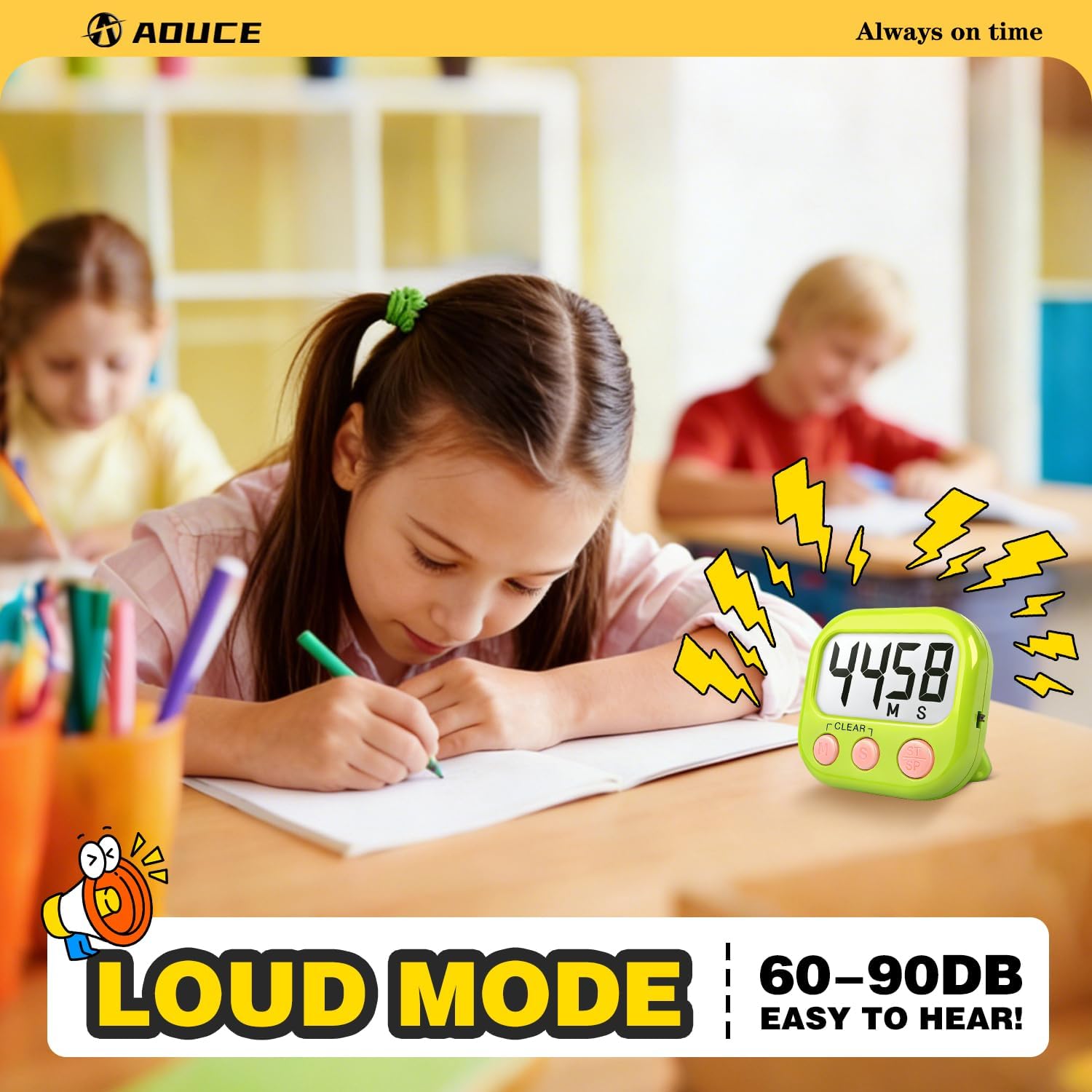 Thumbnail 1 de Classroom Timers for Teachers Large Magnetic 2-pack ⏱