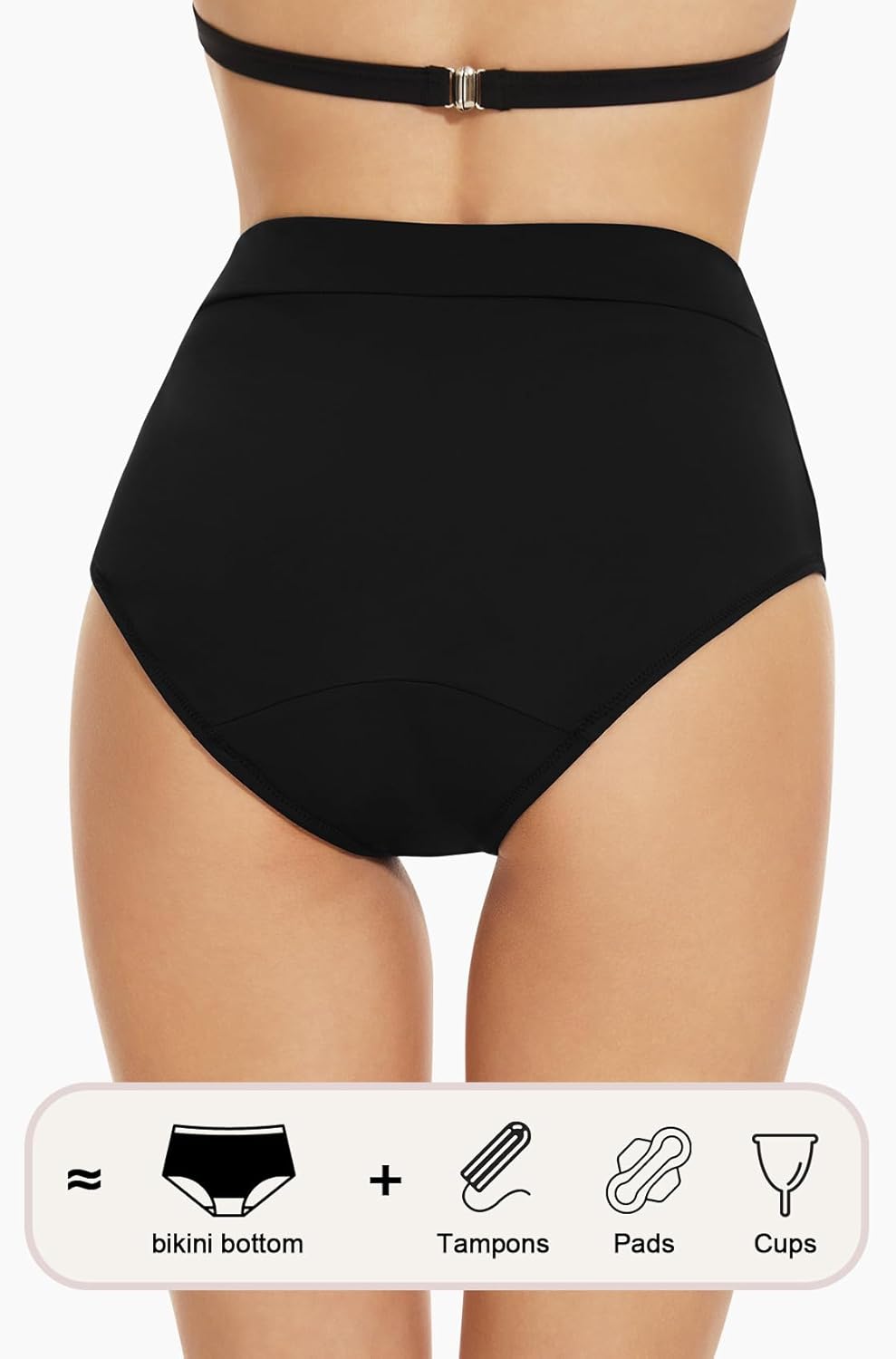 Thumbnail 2 de Leovqn Period Swimwear Bikini Bottoms for Light to Medium Flow