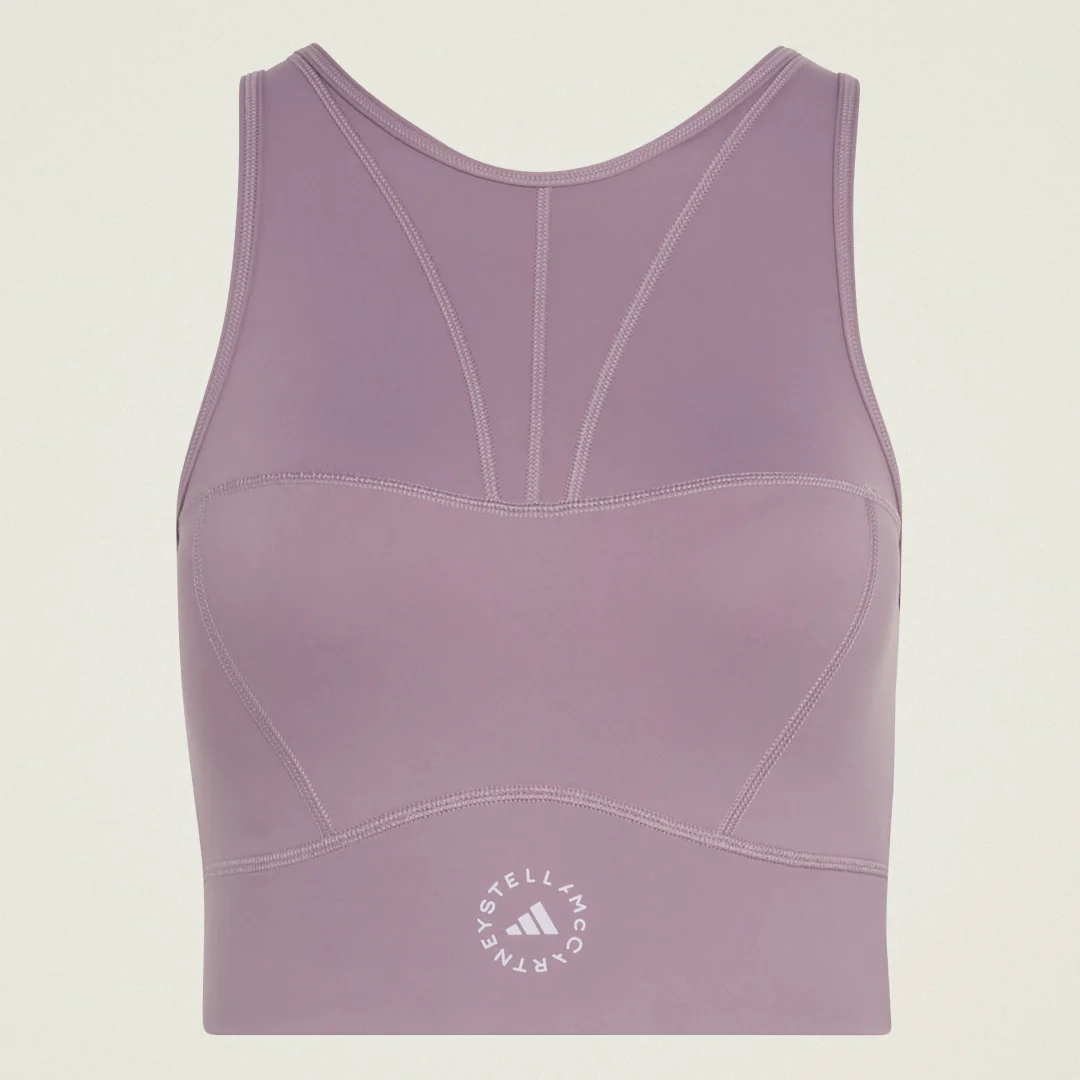 Thumbnail 3 de Crop top de entrenamiento adidas By Stella McCartney – color violeta