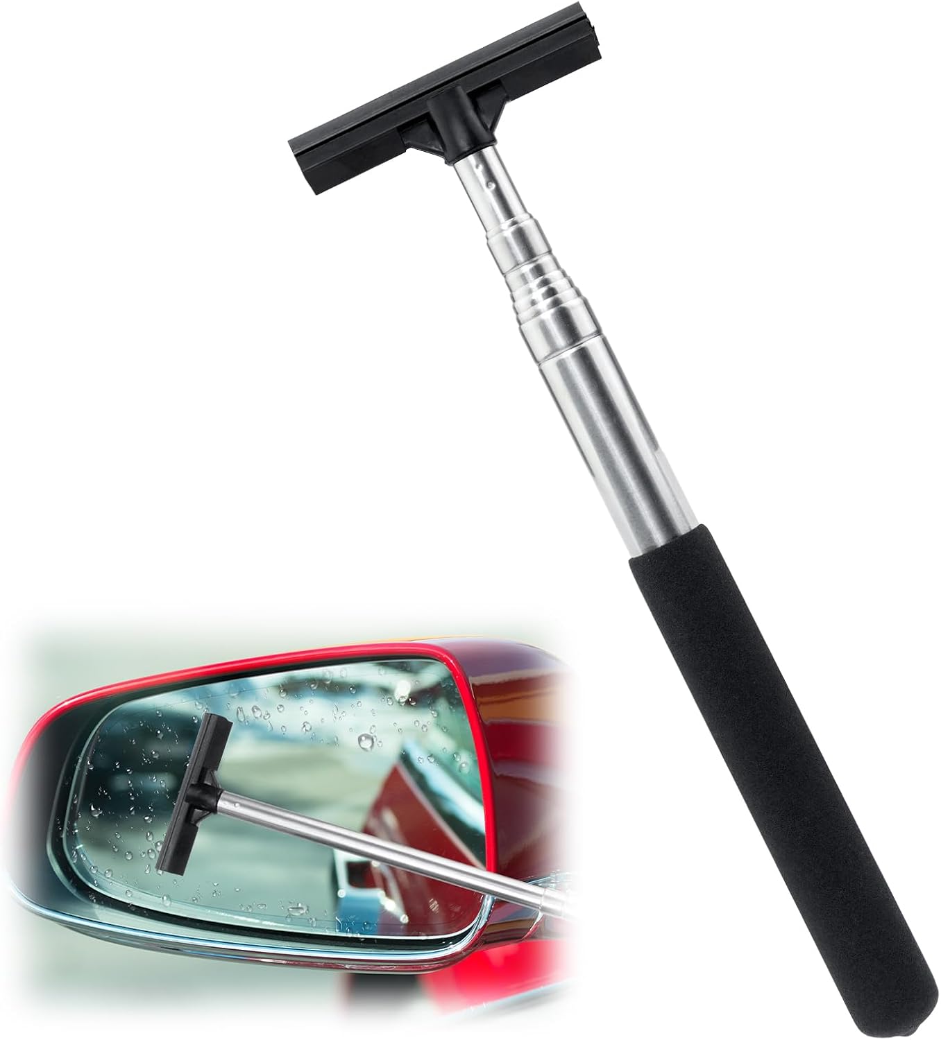 TAIANJI 2Pcs Car Mirror Squeegee Clear View