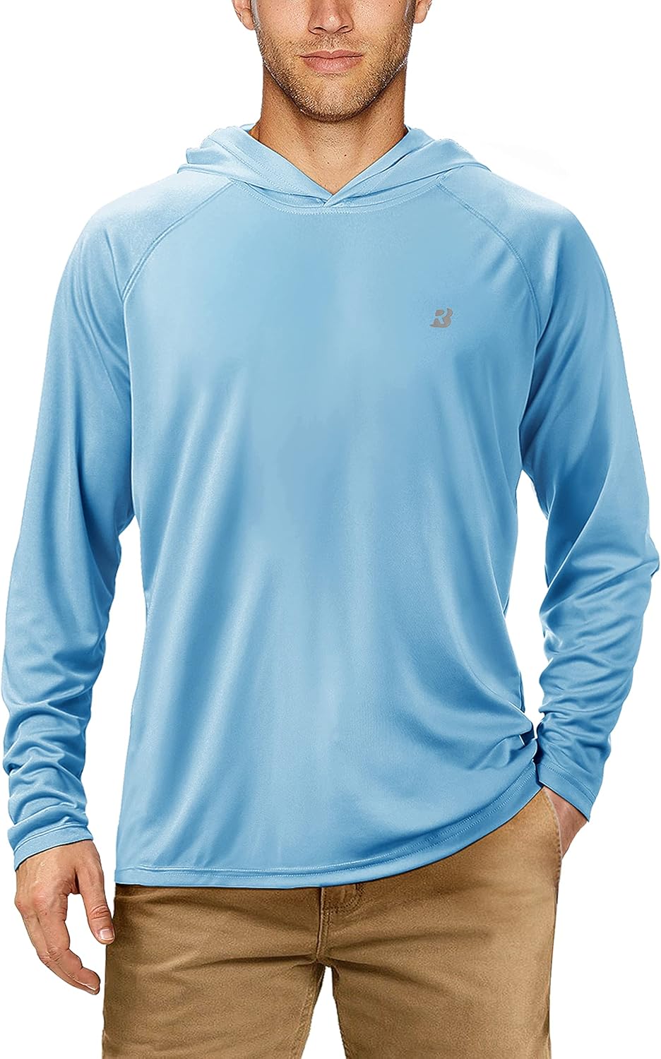 Thumbnail 5 de Roadbox UPF 50+ Long Sleeve Fishing Shirts for Men with Hood (UV Sun Protection Hoodie Rash Guard)