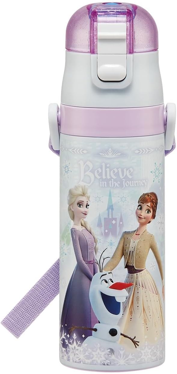 Detalle de スケーター SDC4-A アナと雪の女王 ステンレス子ども用水筒 470ml・直飲み・保冷専用