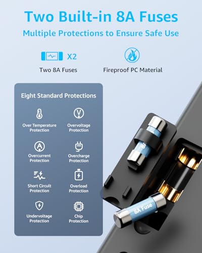 Detalle de decqle Universal Travel Adapter for International Travel - EU UK US AU JP