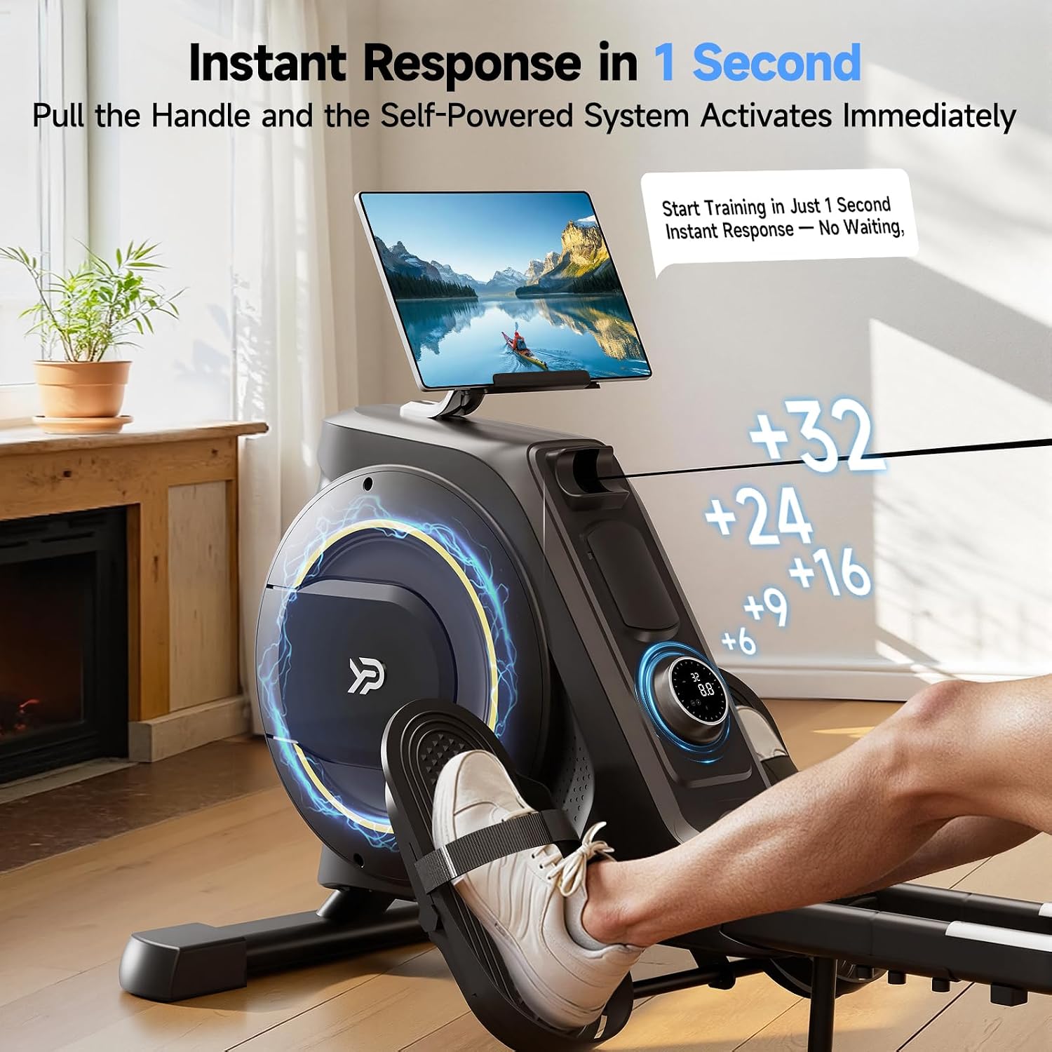 Detalle de YPOO V1Power(RM931F) Magnetic Rowing Machine, Foldable, 350 lb Capacity