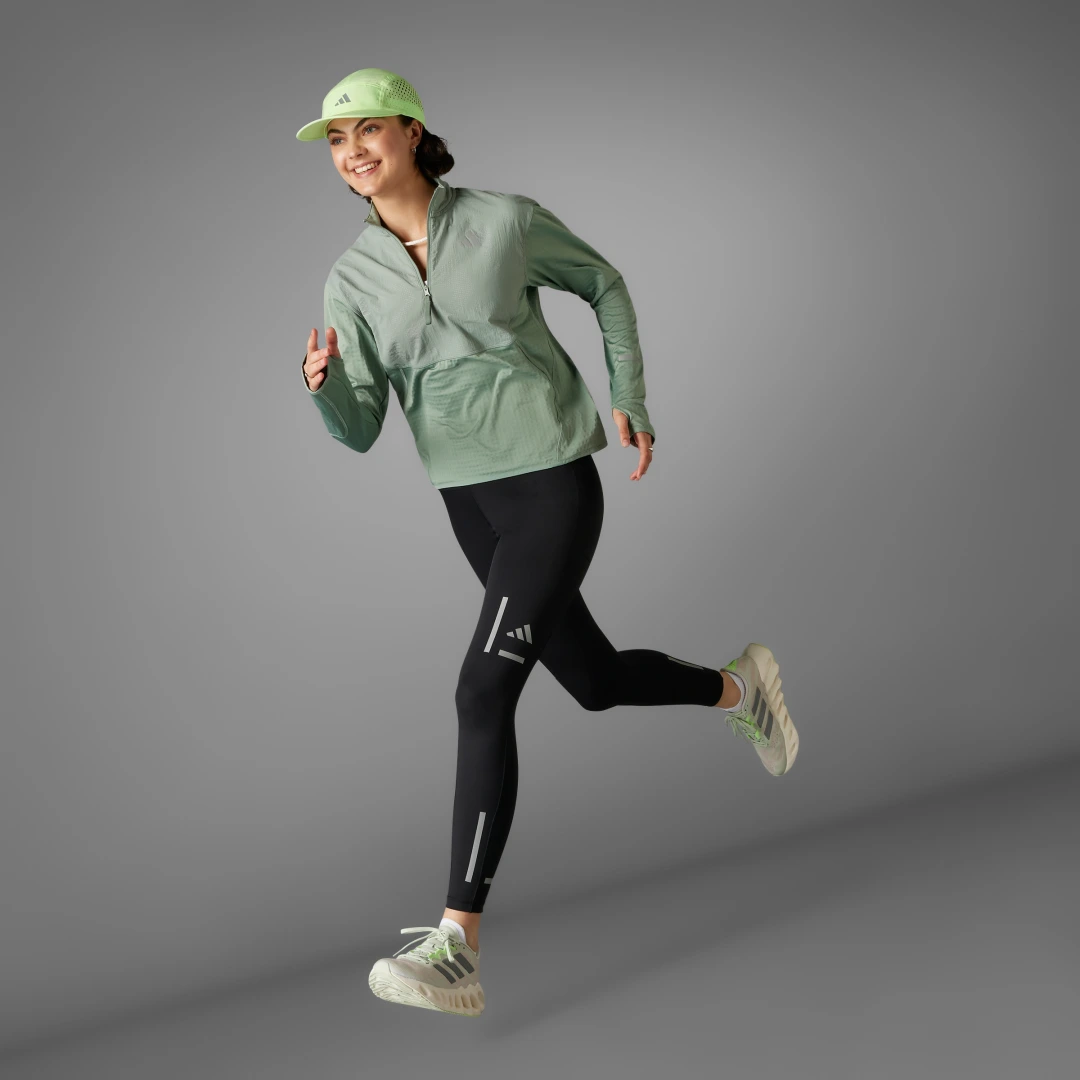 Thumbnail 3 de Sudadera Ultimate Hi Vis Reflective 1/2-Zip de Adidas — Verde, seguridad y comodidad para uso diario