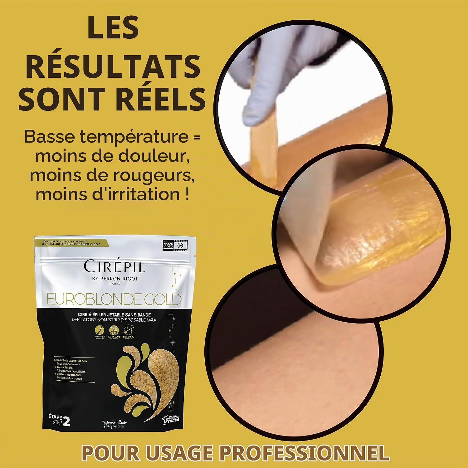 Detalle 1 de Cirepil Euroblonde Gold ontharingswas met honingtextuur, 800 g
