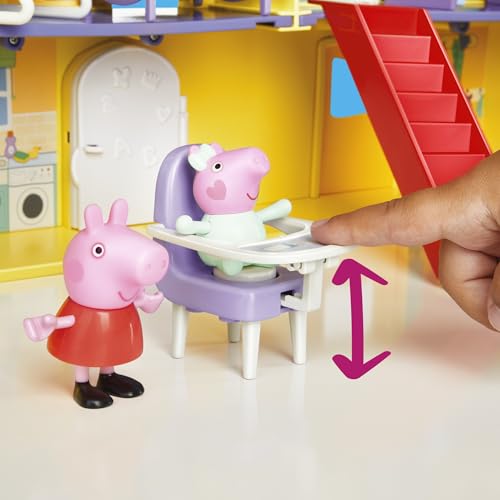Detalle de Hasbro Peppa Pig: Gran Casa Familiar de Peppa, Juguete de Muñecas con 2 pisos y 7 habitaciones
