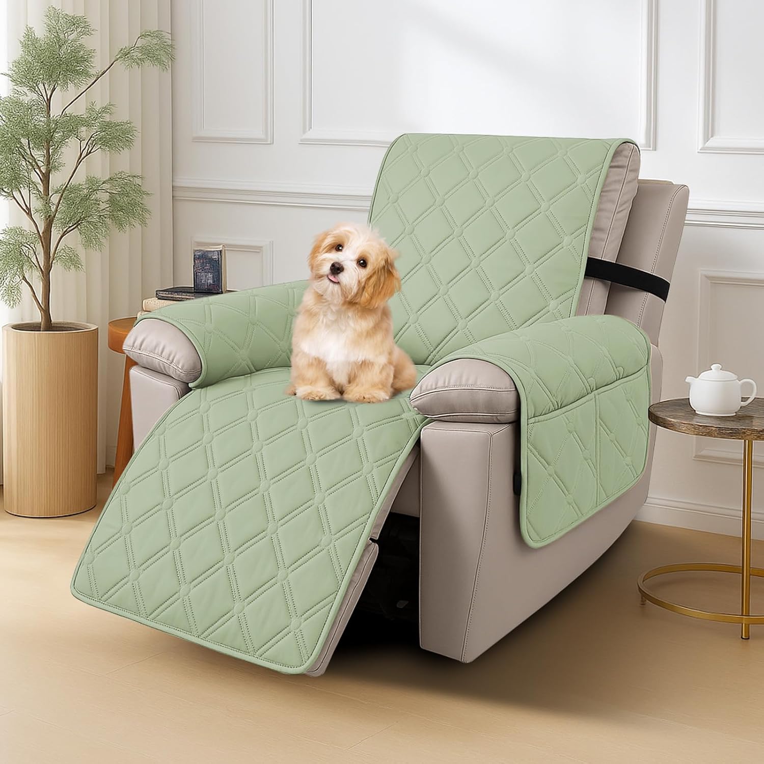 Thumbnail 1 de Ystyle housse 100% étanche pour fauteuil relax inclinable électrique, vert menthe