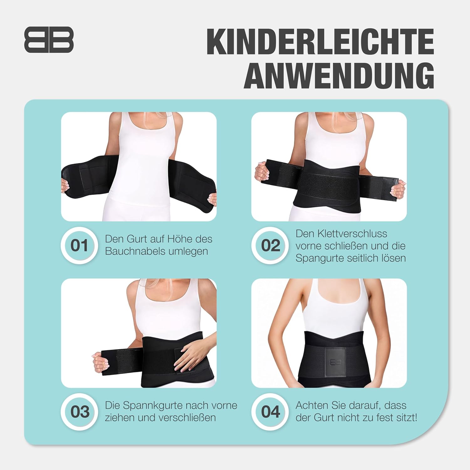 Thumbnail 6 de BACK BODYGUARD Rückenstützgürtel für Herren & Frauen (Nierengurt/Ortho-Gürtel) – Schwarz, M