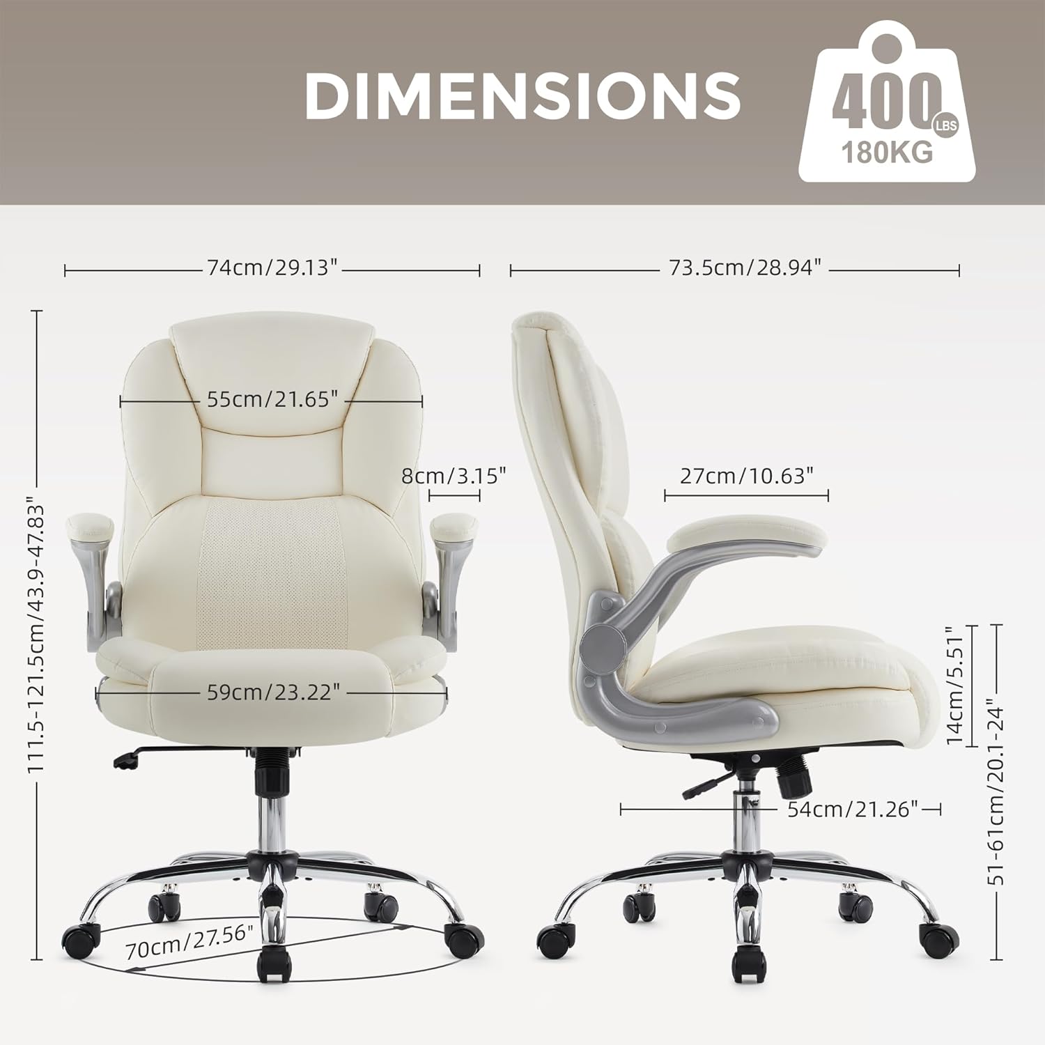 Detalle 2 de IWMH Chaise Bureau Ergonomique 180 kg