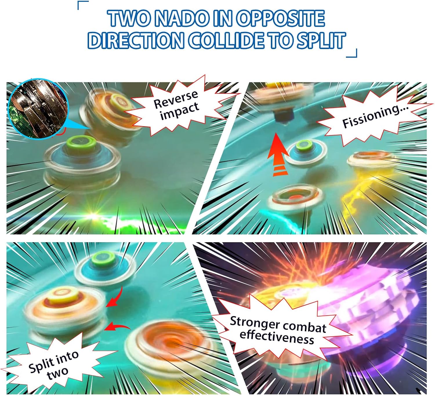 Thumbnail 4 de Infinity Nado Spinning Tops 2 en 1 para niños