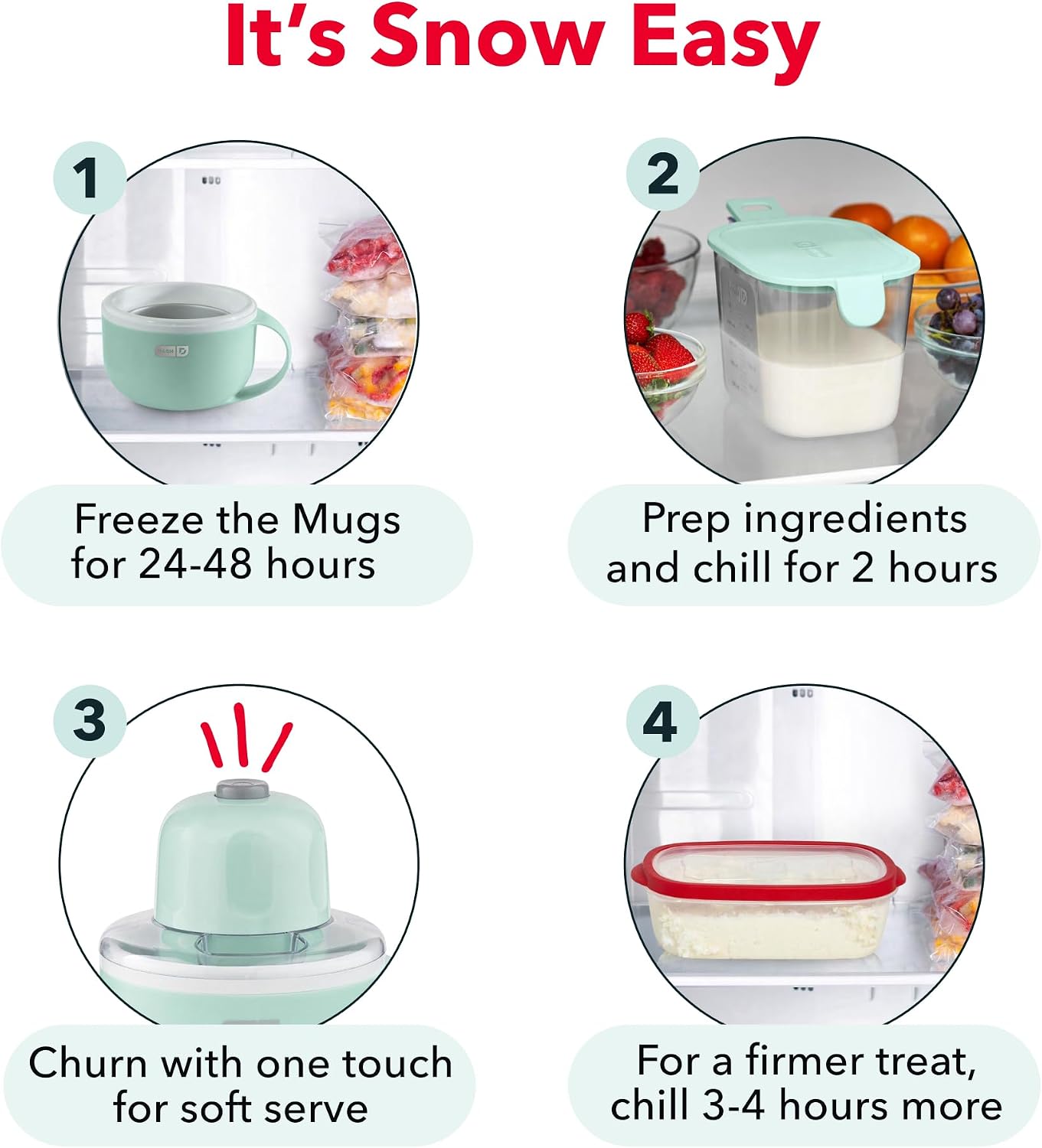 Detalle 2 de Dash My Mug Ice Cream Maker, Single-Serve
