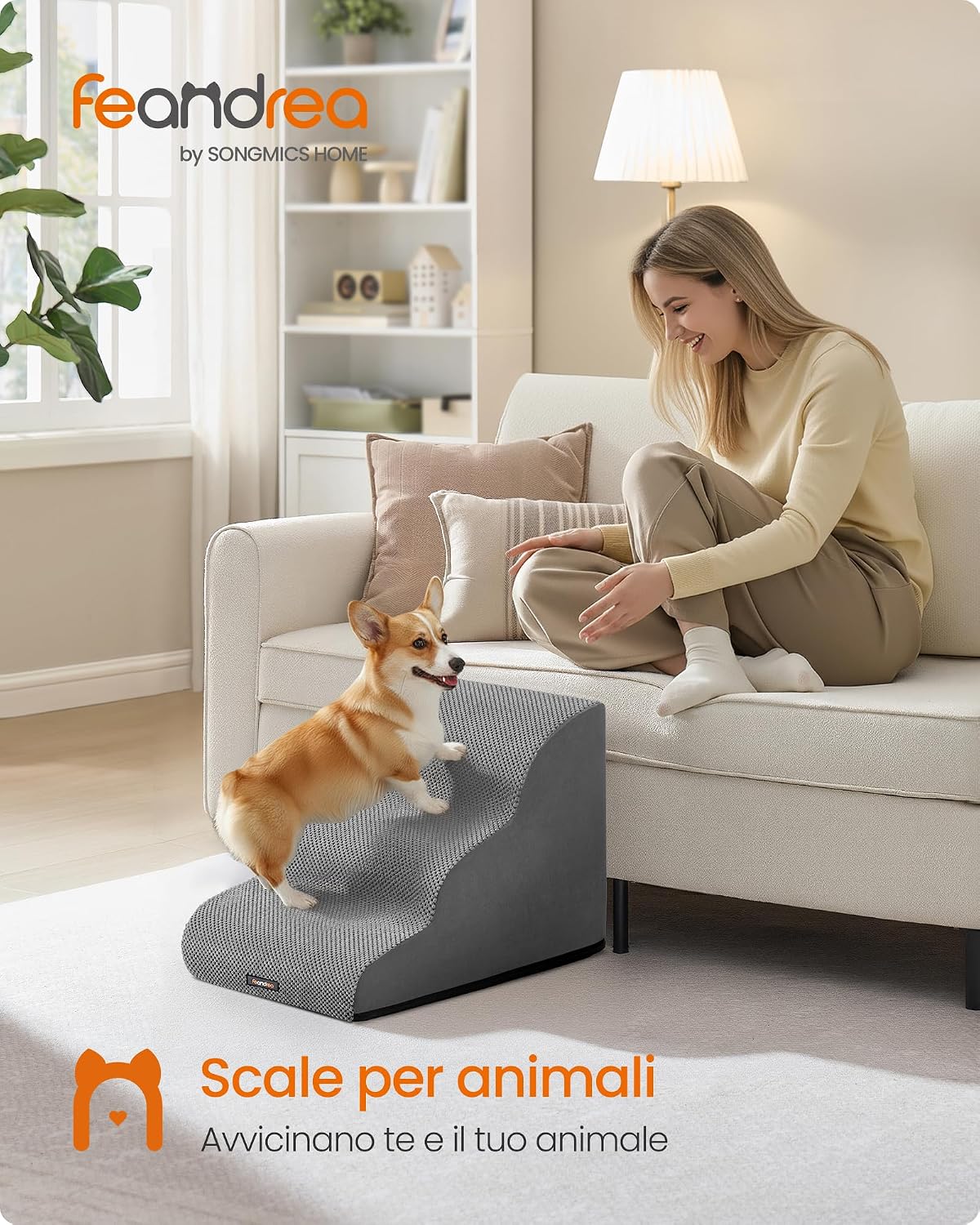 Detalle 2 de Feandrea Scala per Cani 3 gradini
