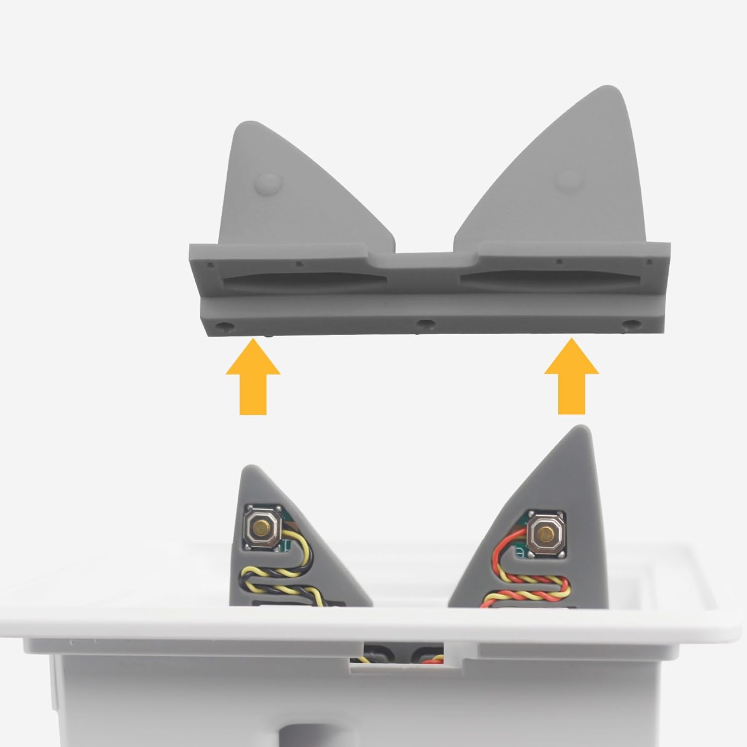 Thumbnail 1 de Ersatz-Ohren und Ersatzkabel mit Schraubendreher für Toniebox (Außenohr, Grau)