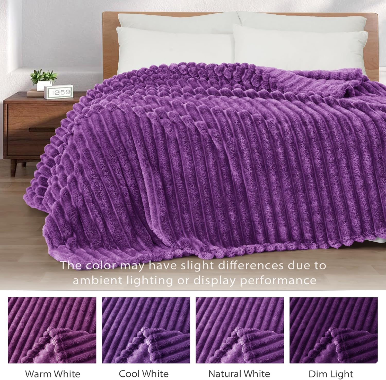 Thumbnail 2 de Exclusivo Mezcla Fleece Throw Blanket 50x60