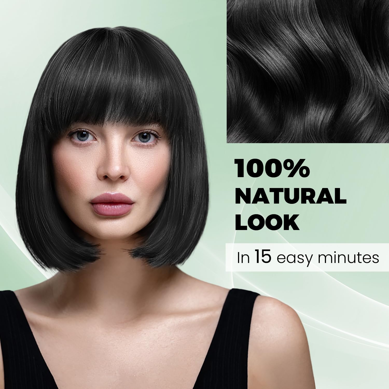 Detalle de KAISASA Black Hair Dye Shampoo 16.9 fl.oz