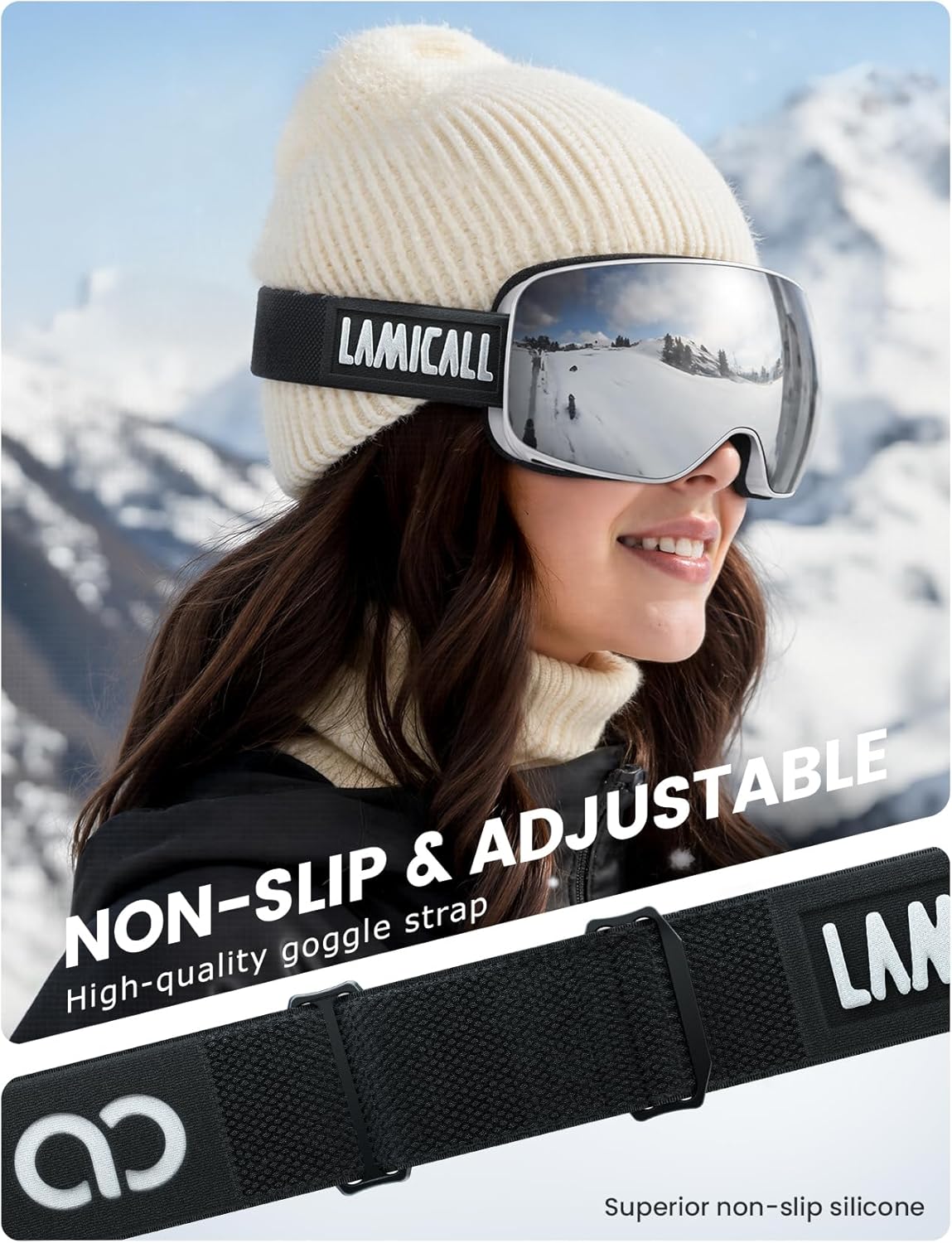 Thumbnail 3 de Lamicall Ski Goggles OTG with Cat3 lens