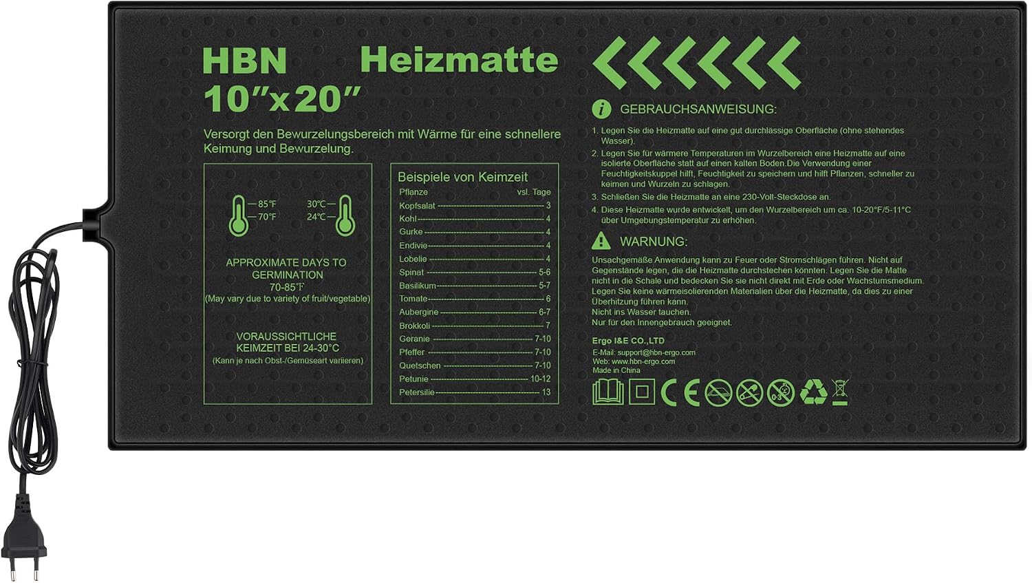 Thumbnail 1 de HBN Heizmatte 17,5 W 25,4 x 52,7 cm