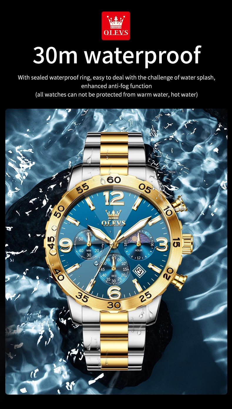 Thumbnail 4 de OLEVS Montre Diamant 44 mm
