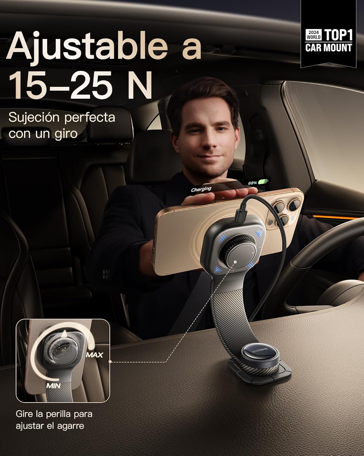 Thumbnail 1 de Baseus C03 Pro 15W Cargador magnético para coche