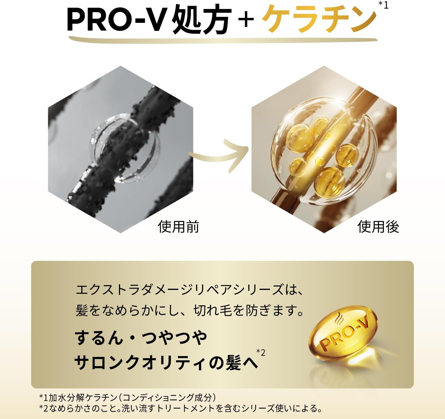 Detalle 2 de パンテーン エクストラダメージリペア インテンシブ ヴィタミルク 洗い流さないトリートメント 250mL×2個