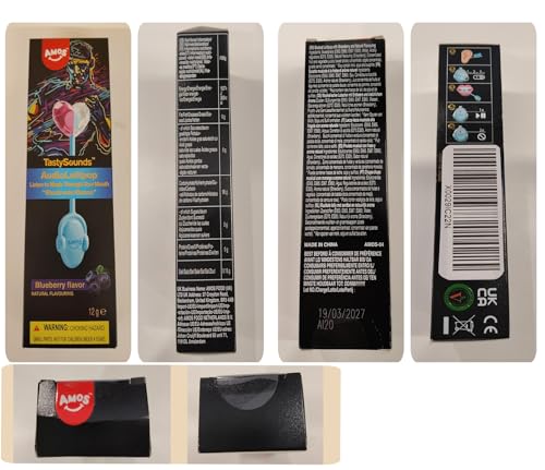 Thumbnail 7 de AMOS Lutscher Audio Lollipop Blaubeere 1 Stück 🍭