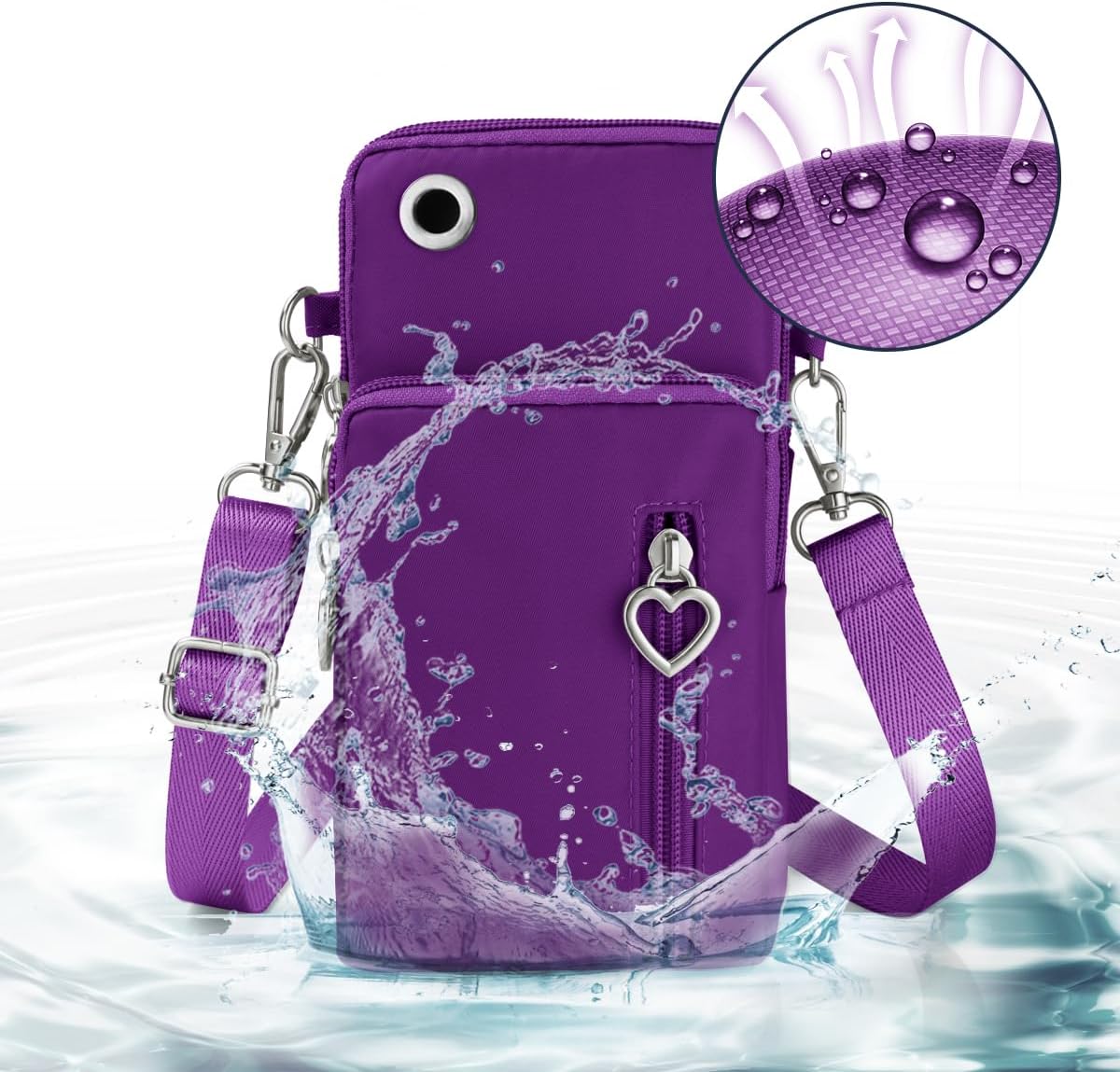 Thumbnail 6 de Aucuu Petit Sacoche Téléphone 7'' Bandoulière Réglable